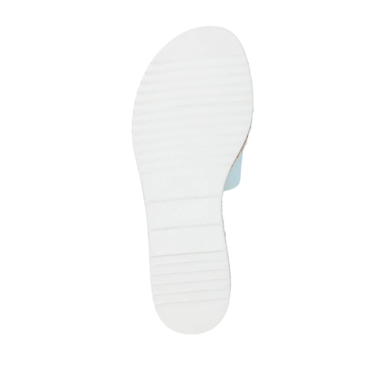 ROSEY ESPADRILLE WEDGE HEELED SLIDE SANDALS IN STATEMENT - Blue - Image 8