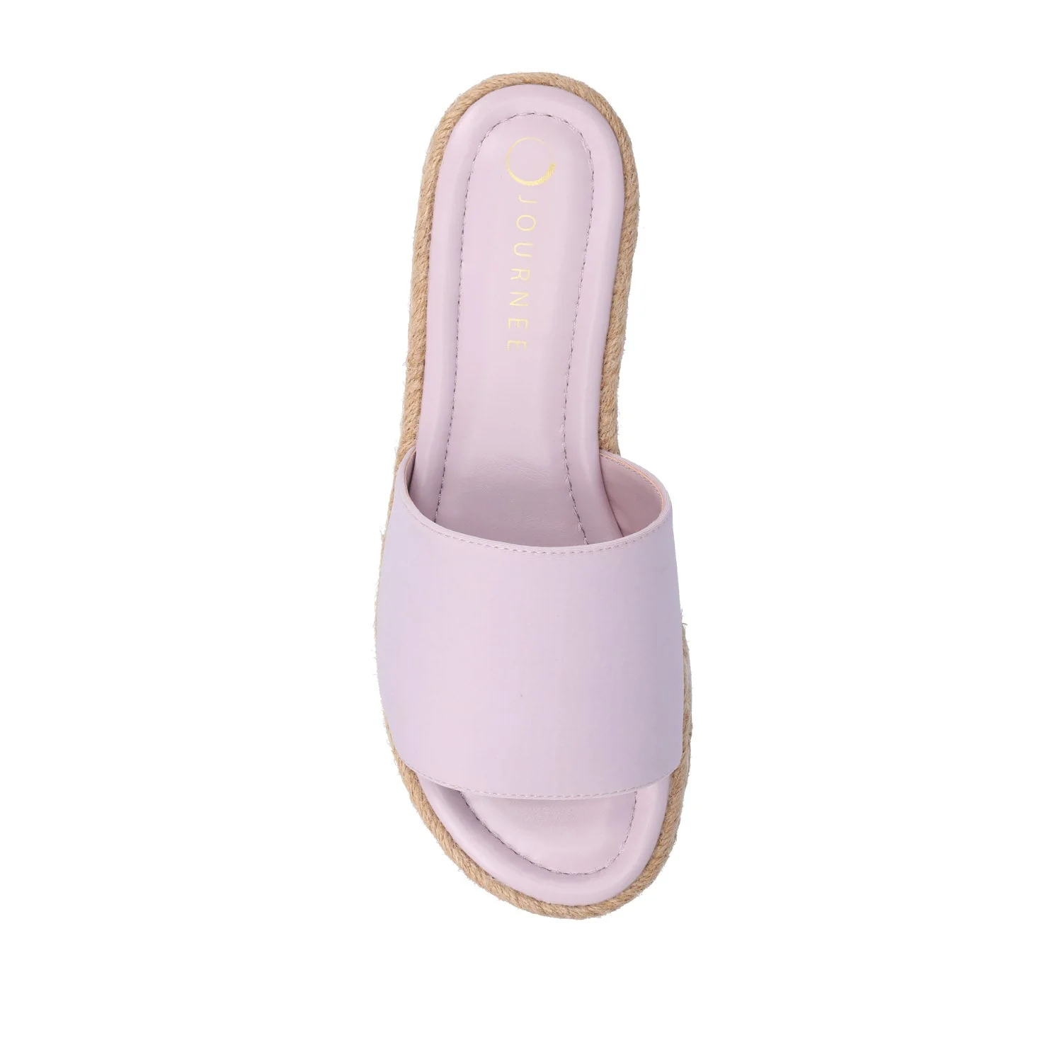 ROSEY ESPADRILLE WEDGE HEELED SLIDE SANDALS IN STATEMENT - Lilac - Image 6