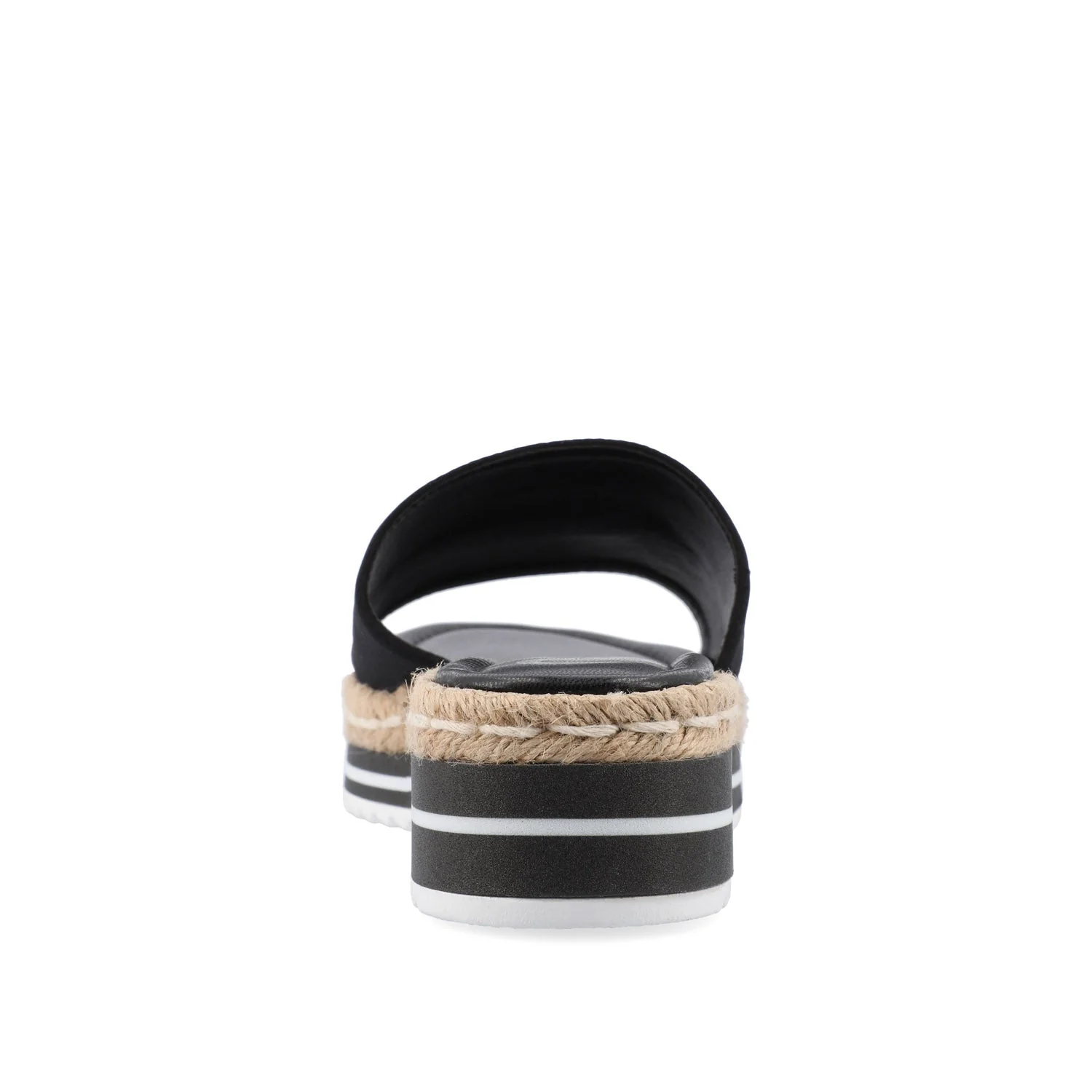 ROSEY ESPADRILLE WEDGE HEEL SANDALS IN WIDE - Black Fabric - Image 7
