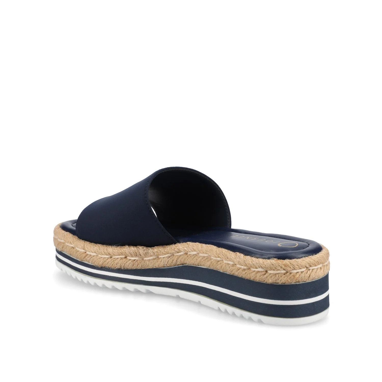 ROSEY ESPADRILLE WEDGE HEEL SANDALS IN WIDE - Navy Nubuck - Image 4