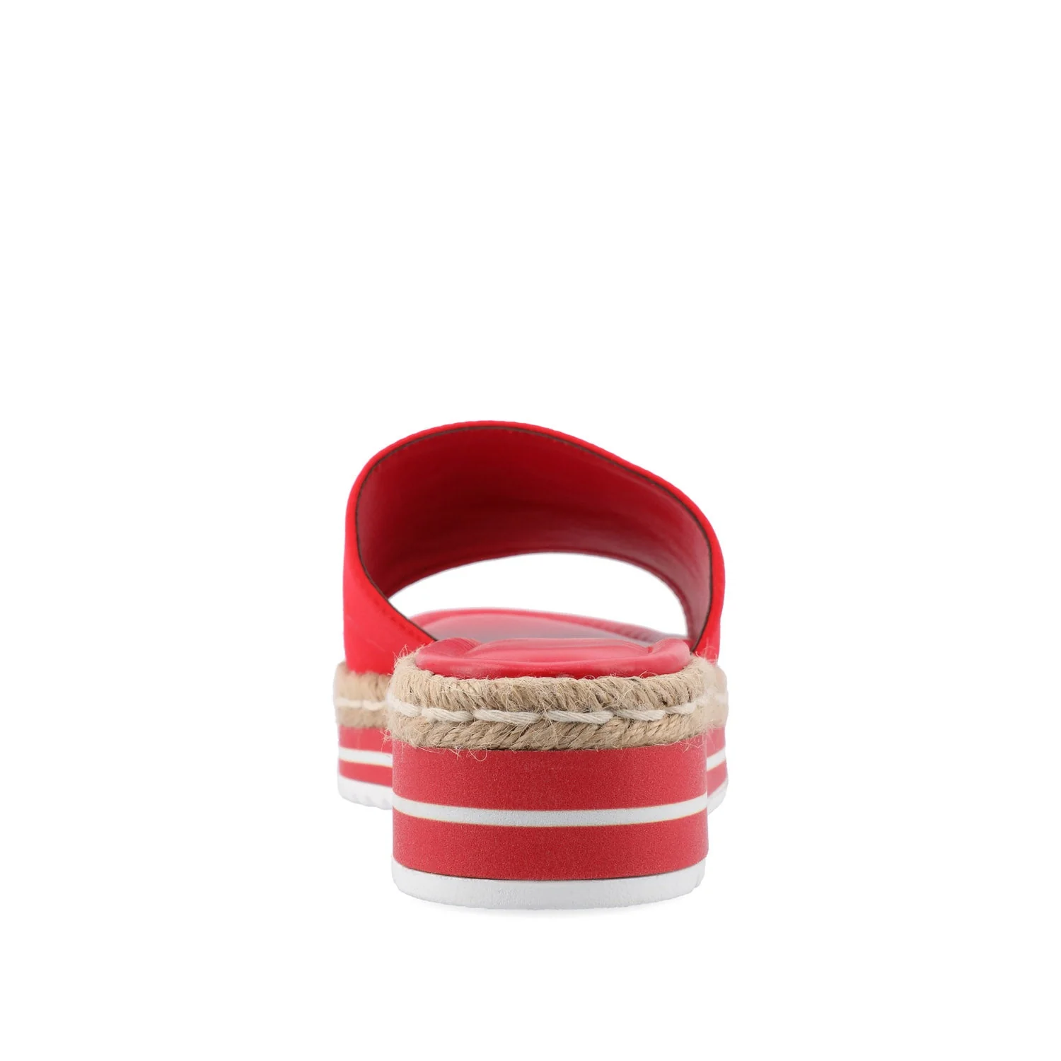 ROSEY ESPADRILLE WEDGE HEEL SANDALS IN WIDE - Red - Image 7