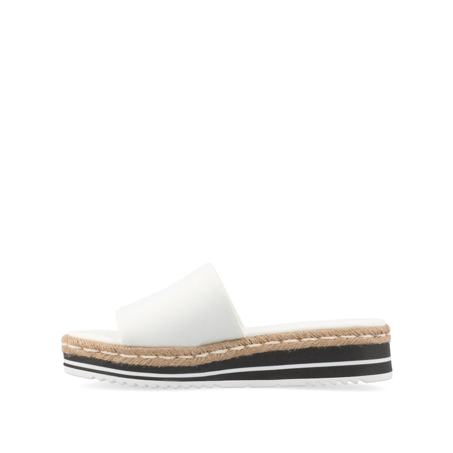 ROSEY ESPADRILLE WEDGE HEEL SANDALS IN WIDE - White - Image 3