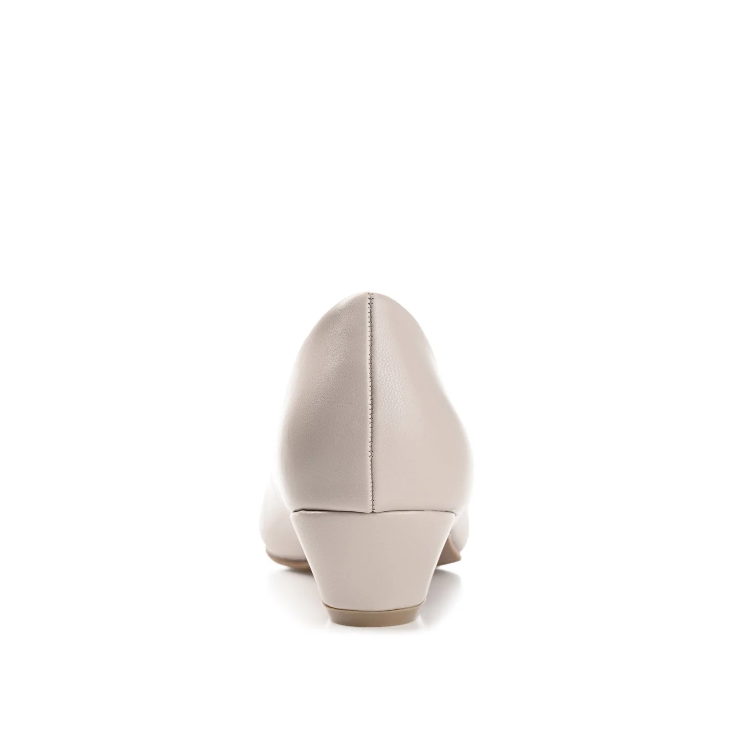 SAAR LOW PUMP HEELS IN VEGAN LEATHER - Grey - Image 7