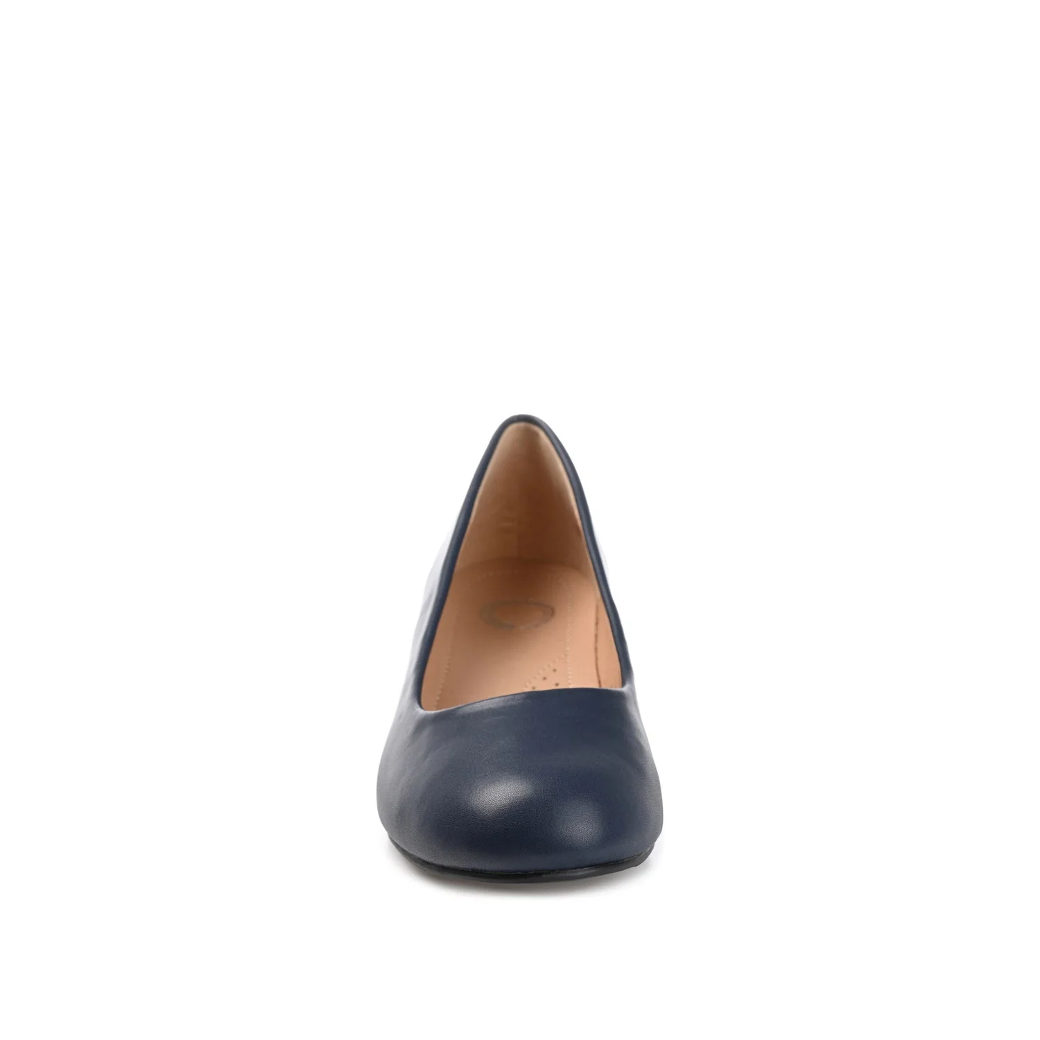 SAAR LOW PUMP HEELS IN VEGAN LEATHER - Navy Nubuck - Image 5