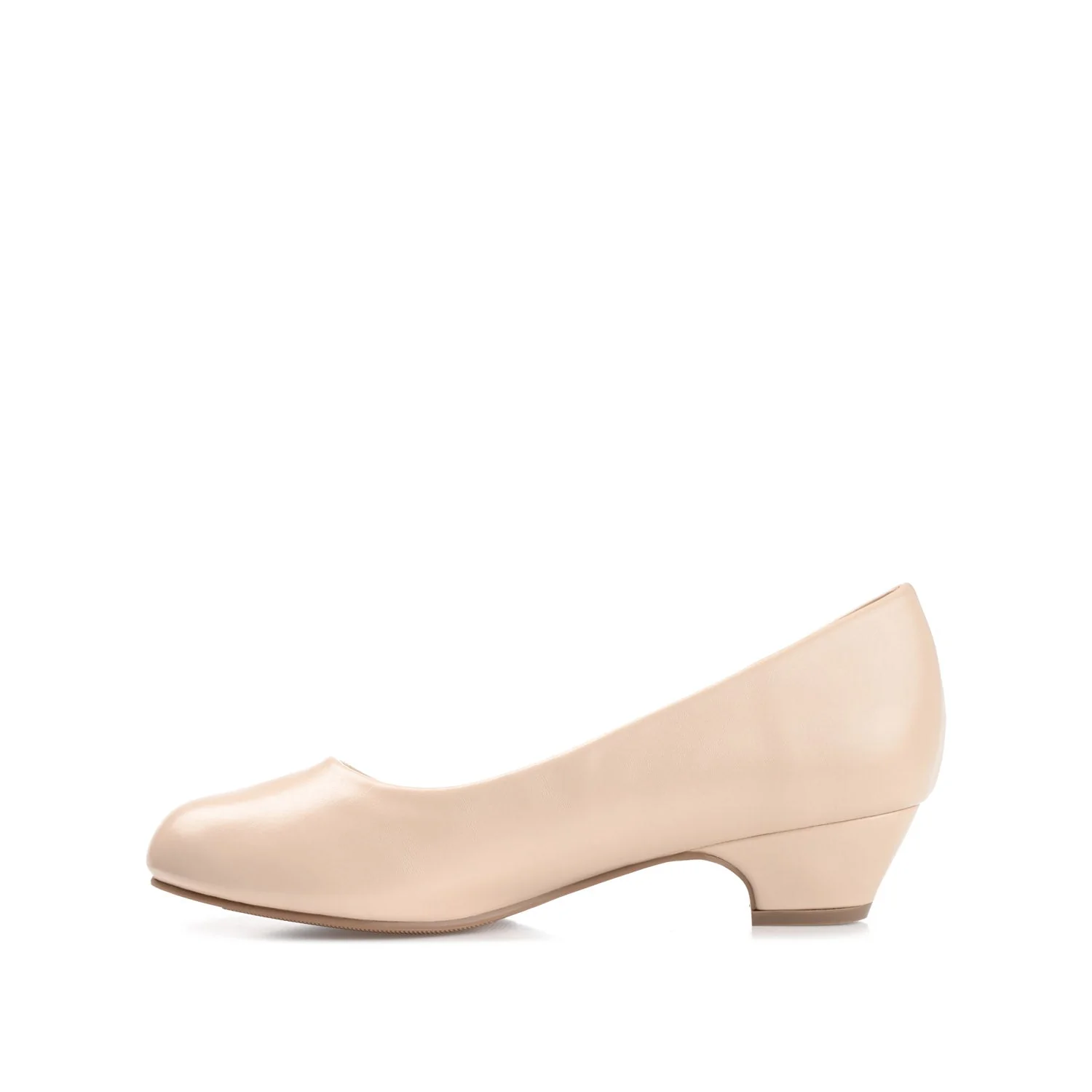 SAAR LOW PUMP HEELS IN VEGAN LEATHER - Nude - Image 3