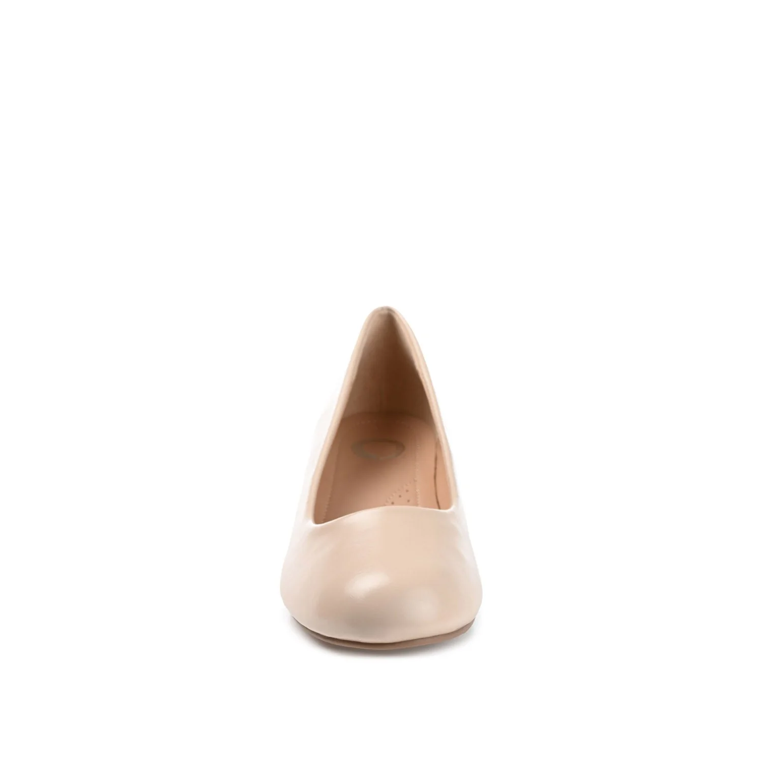 SAAR LOW PUMP HEELS IN VEGAN LEATHER - Nude - Image 5