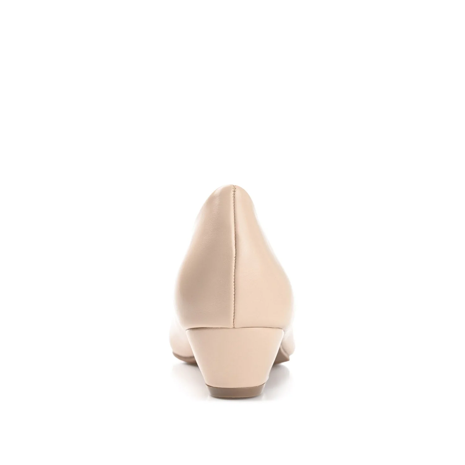 SAAR LOW PUMP HEELS IN VEGAN LEATHER - Nude - Image 7