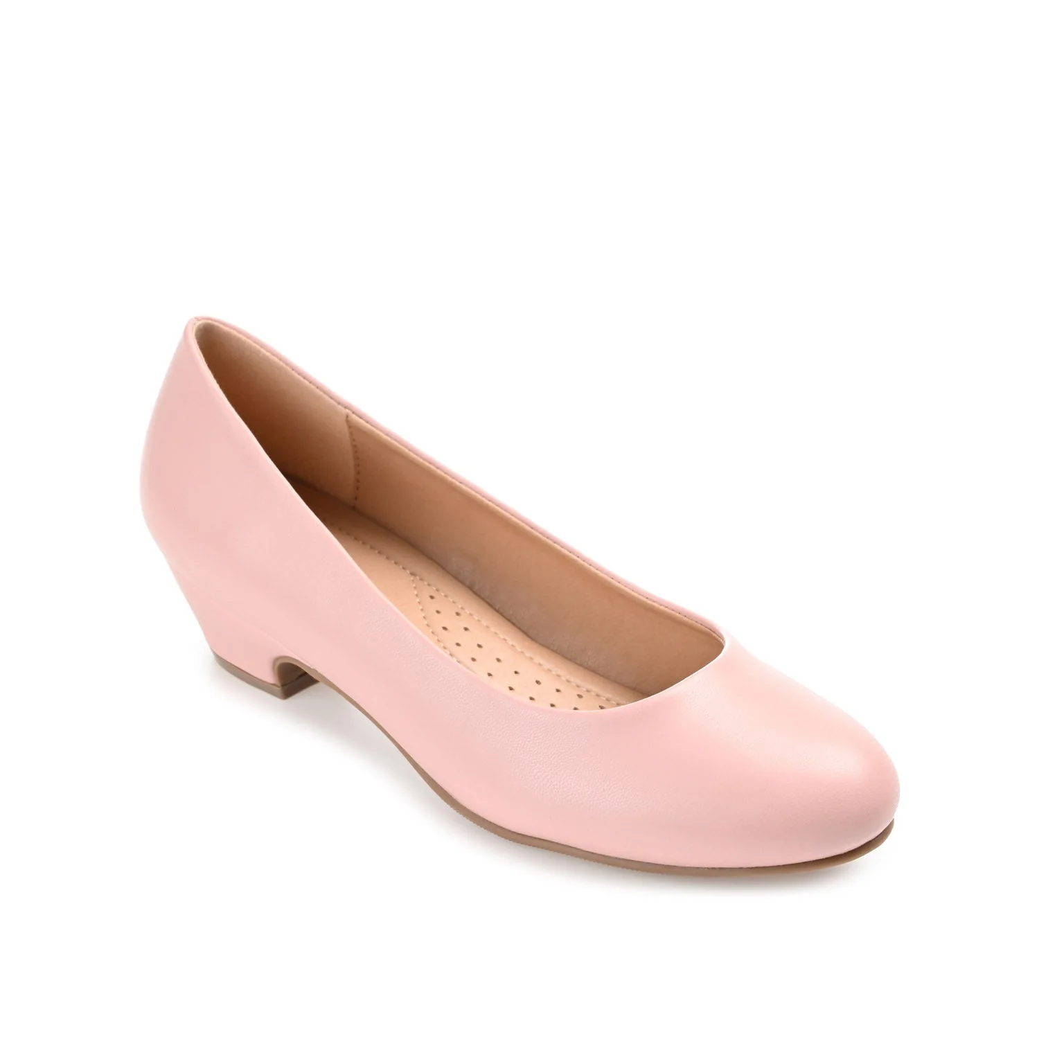 SAAR LOW PUMP HEELS IN NARROW - Blush - Image 2