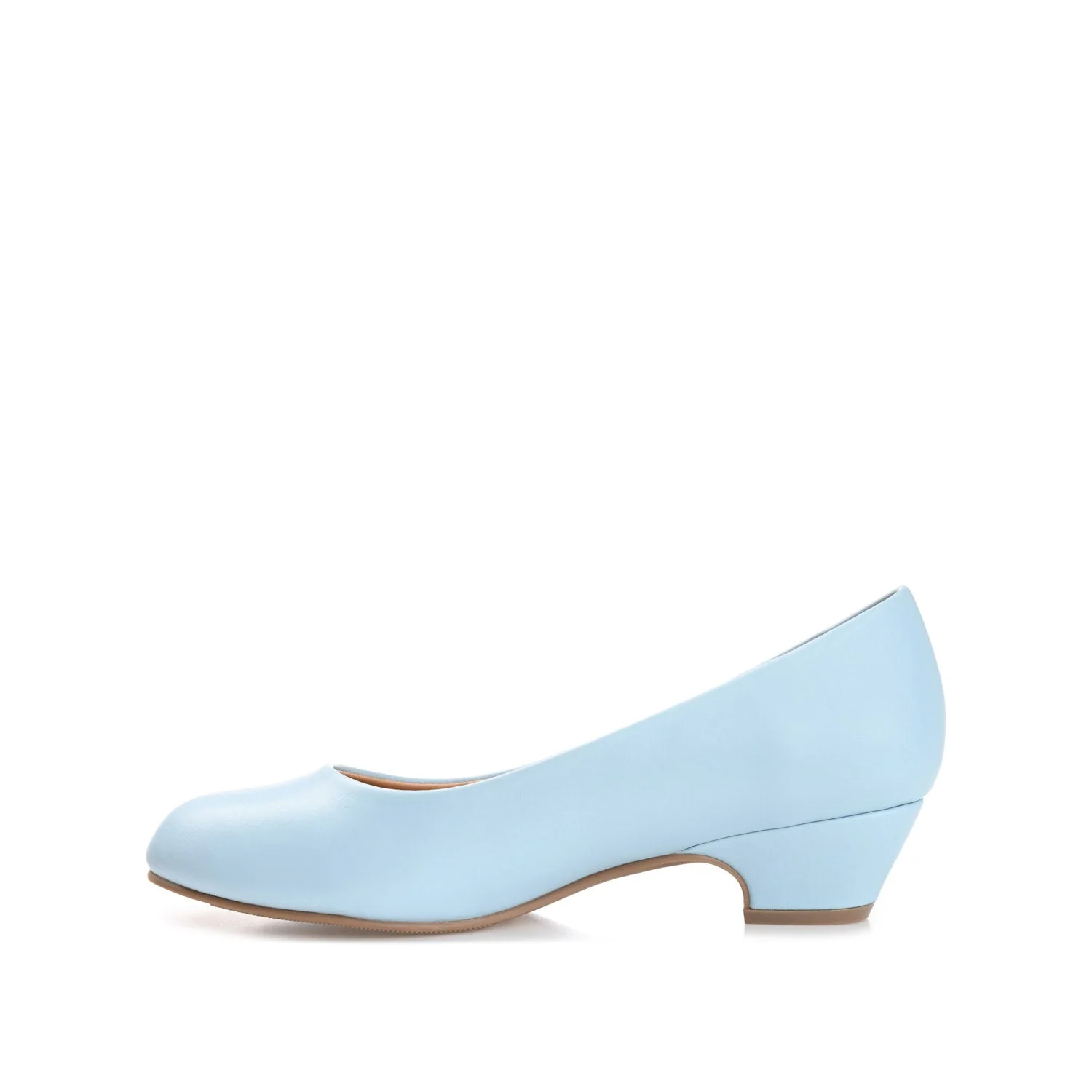 SAAR LOW PUMP HEELS IN NARROW - Light Blue - Image 3