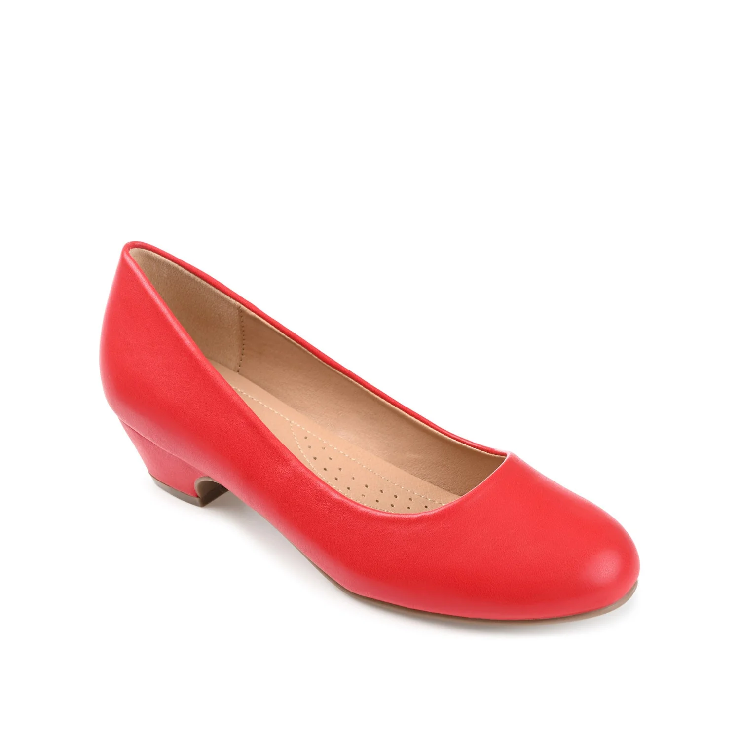 SAAR LOW PUMP HEELS IN NARROW - Red - Image 2