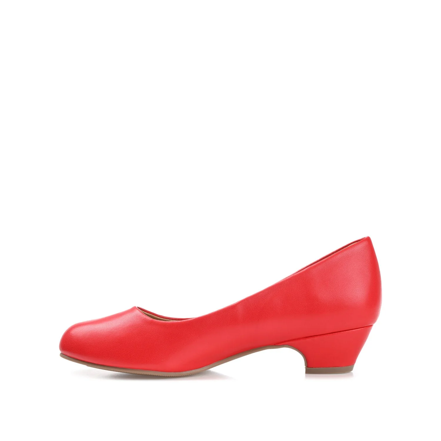 SAAR LOW PUMP HEELS IN NARROW - Red - Image 3
