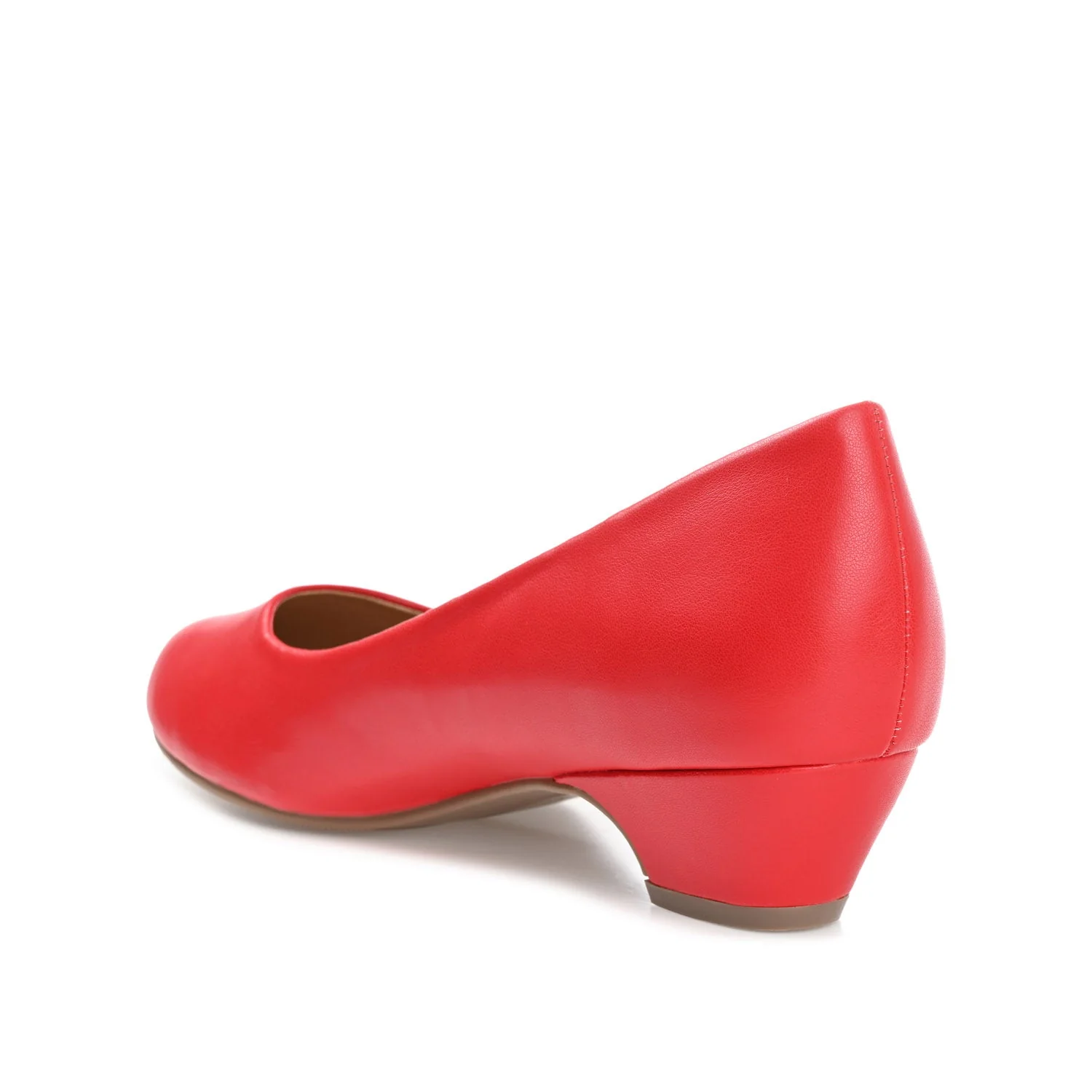 SAAR LOW PUMP HEELS IN NARROW - Red - Image 4