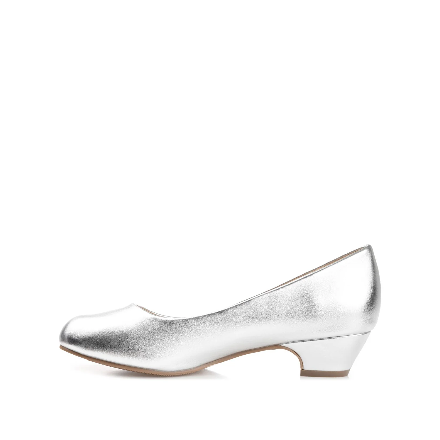 SAAR LOW PUMP HEELS IN NARROW - Silver - Image 3