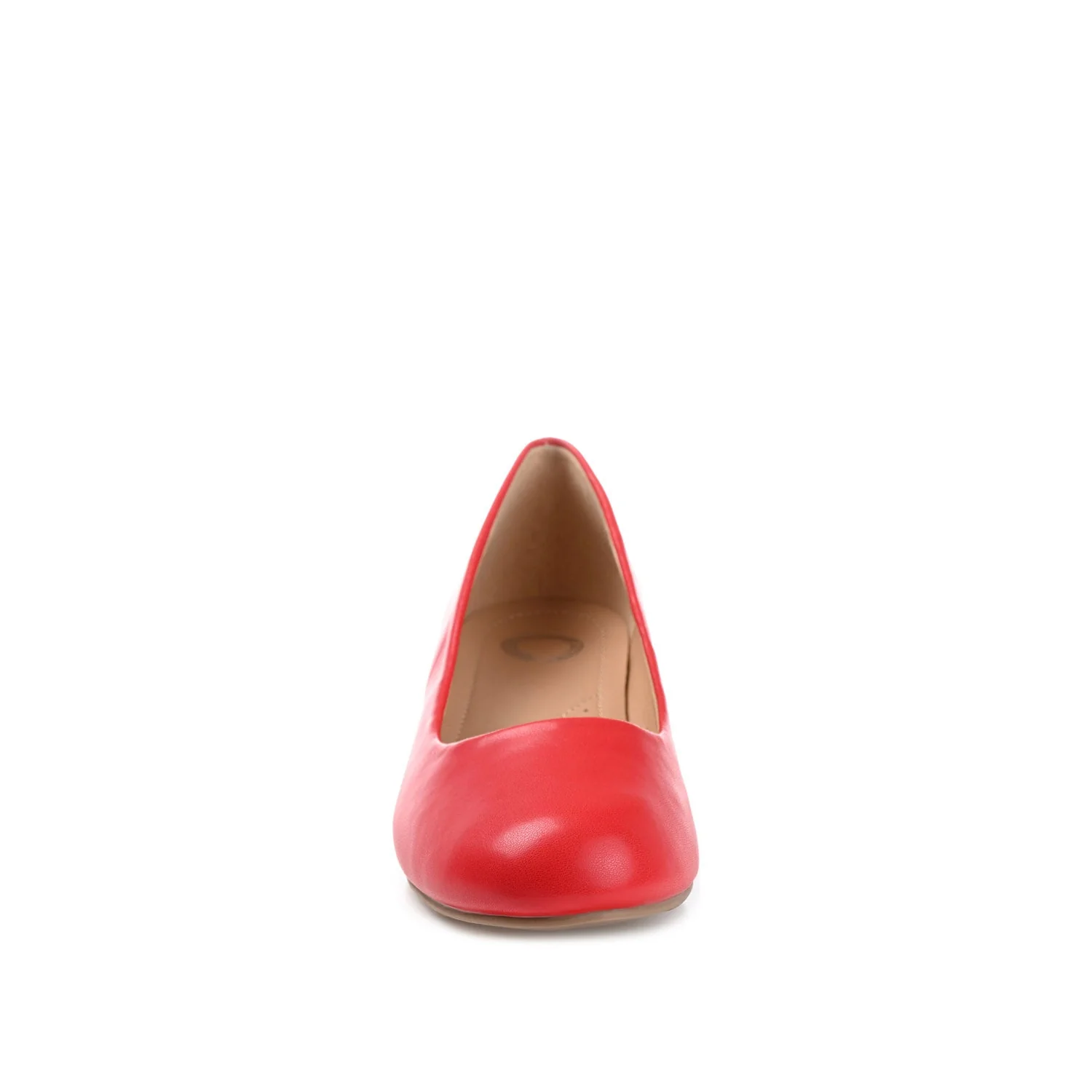SAAR LOW PUMP HEELS IN VEGAN LEATHER - Red - Image 5