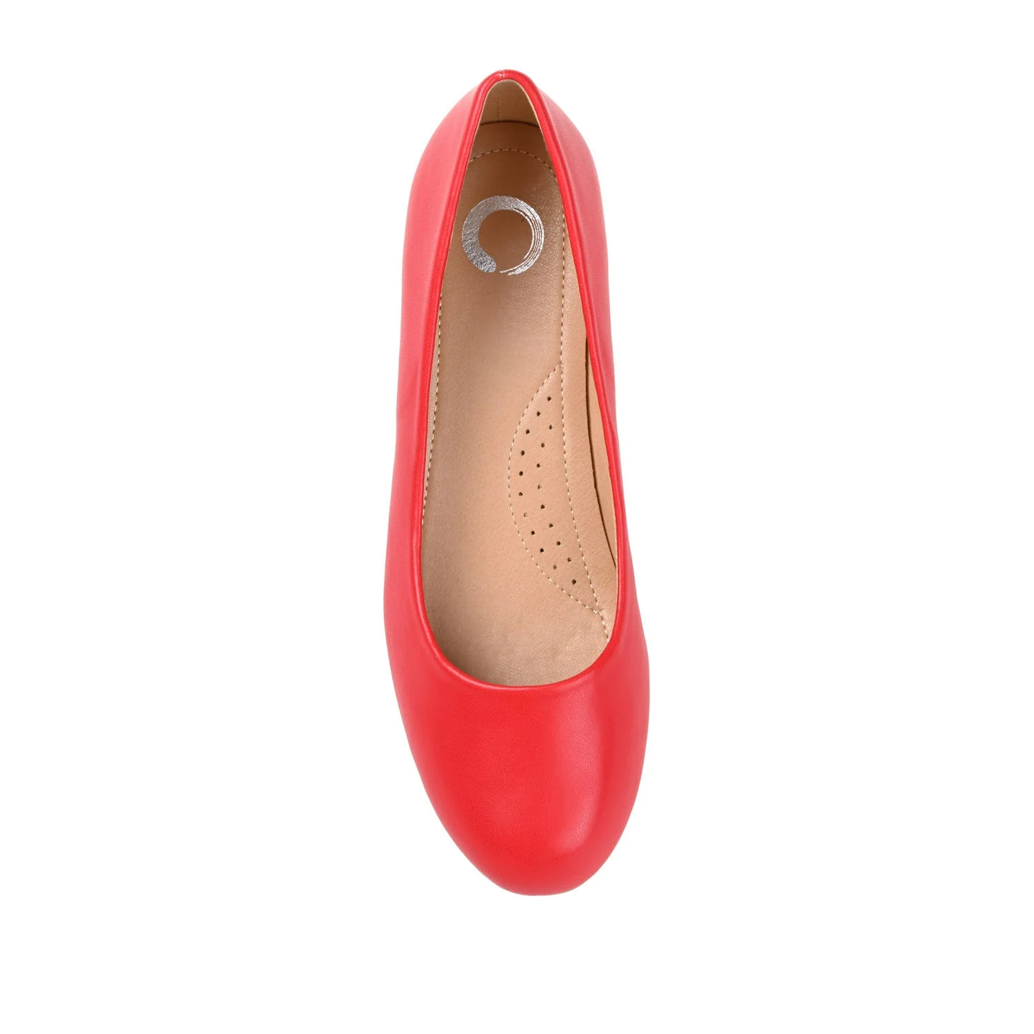 SAAR LOW PUMP HEELS IN VEGAN LEATHER - Red - Image 6