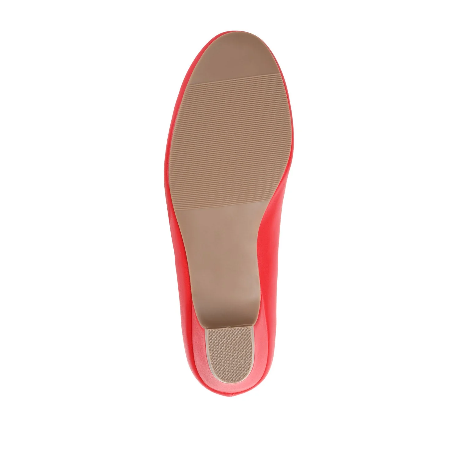 SAAR LOW PUMP HEELS IN VEGAN LEATHER - Red - Image 8