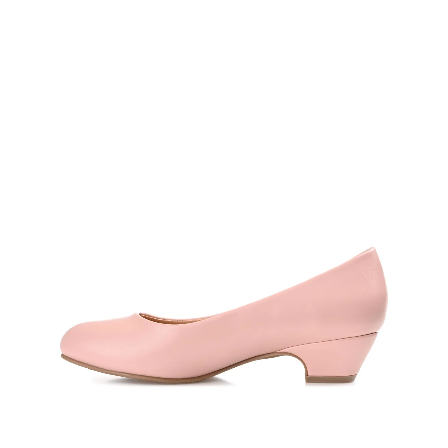 SAAR LOW PUMP HEELS IN WIDE - Blush - Image 3
