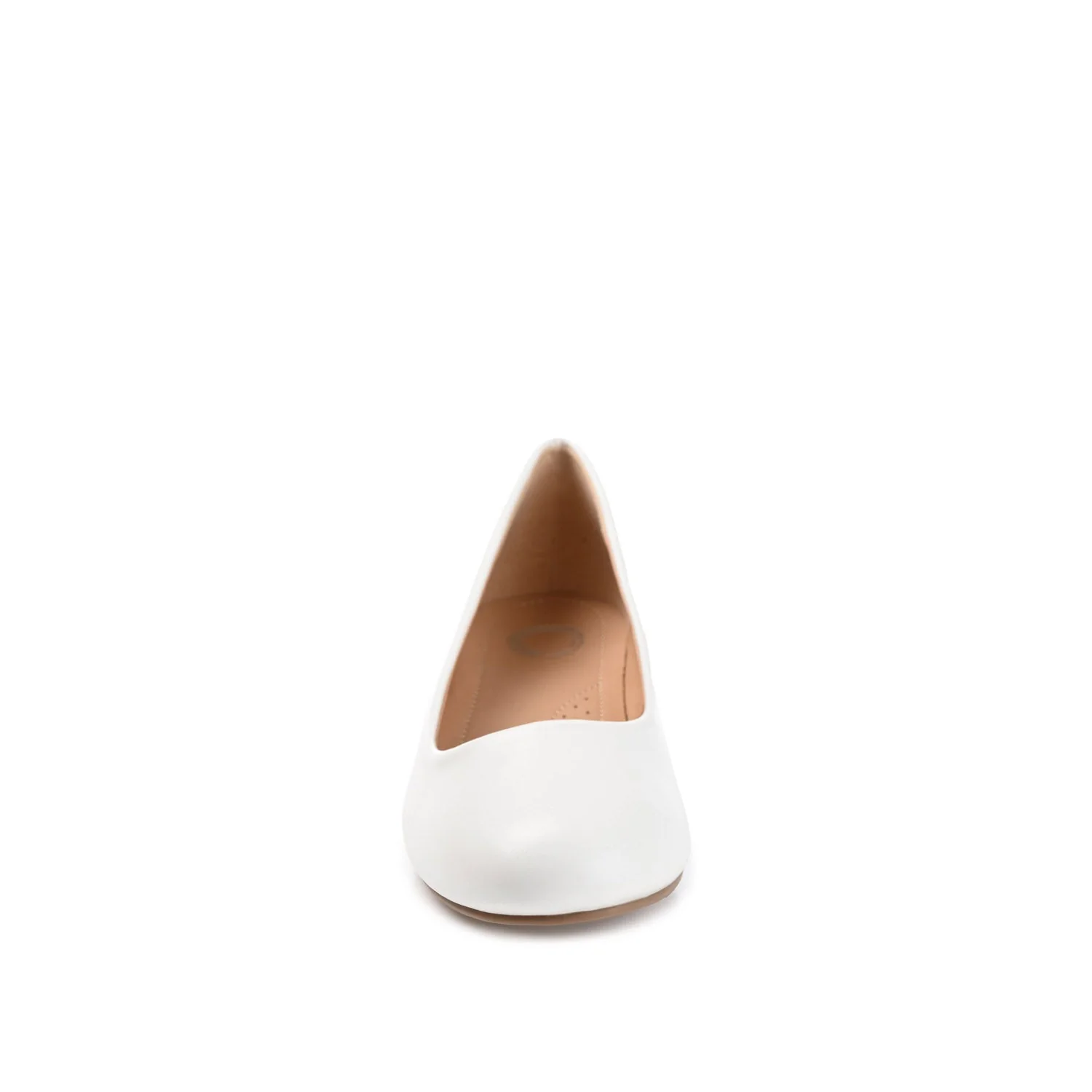 SAAR LOW PUMP HEELS IN WIDE - White - Image 5