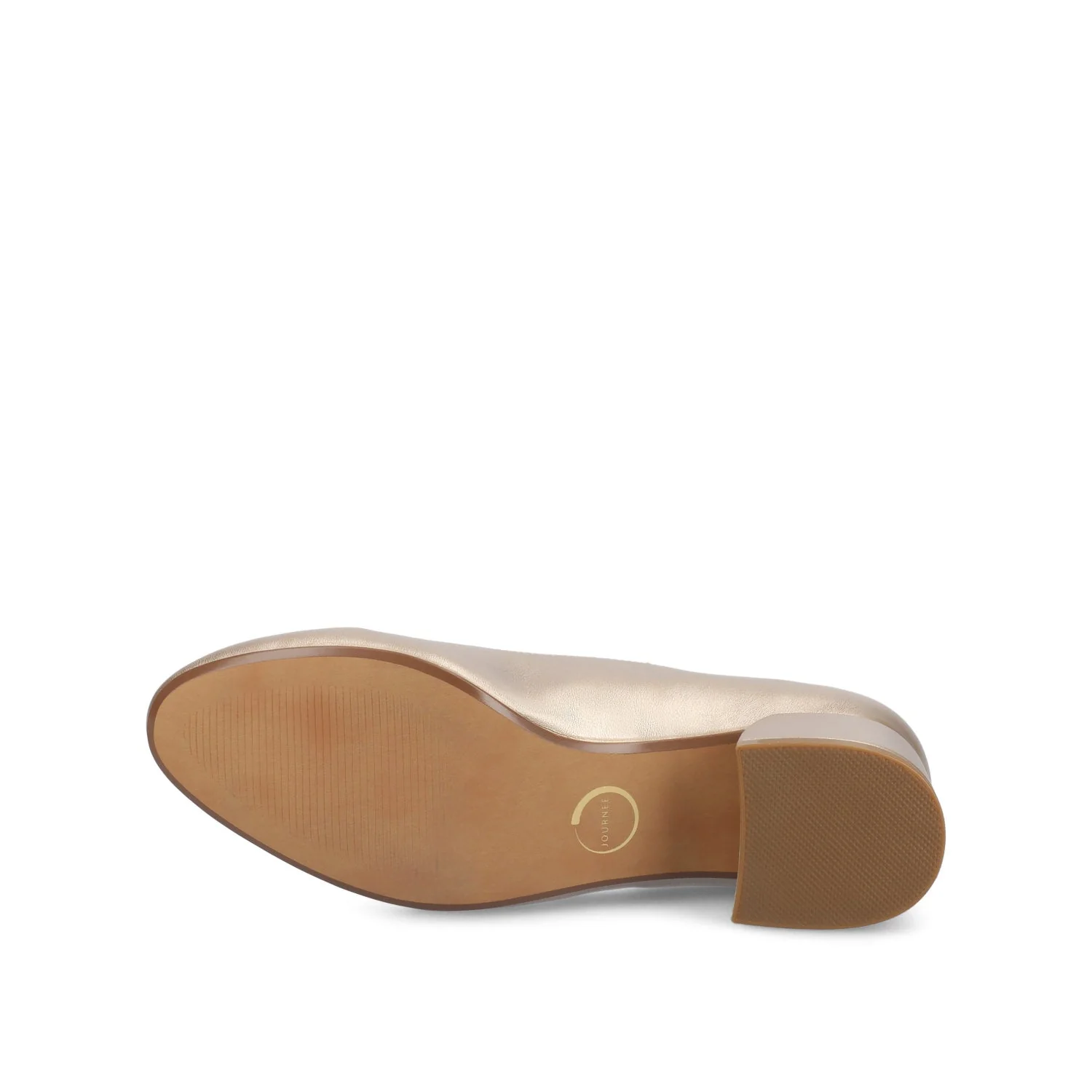 SAAR II LOW PUMP HEELS IN PATENT - Gold PU - Image 5