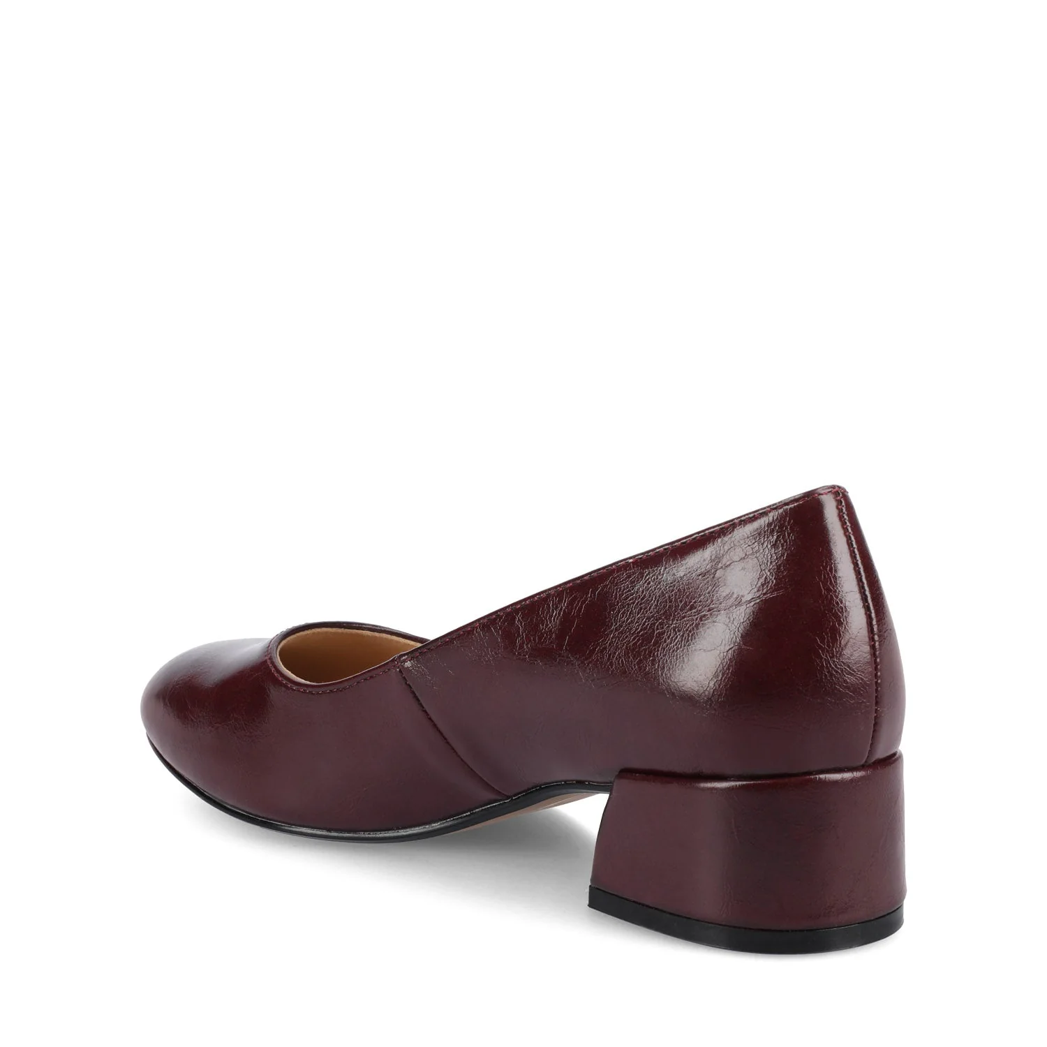 SAAR II PATENT PUMP HEELS IN WIDE - Oxblood Patent - Image 3