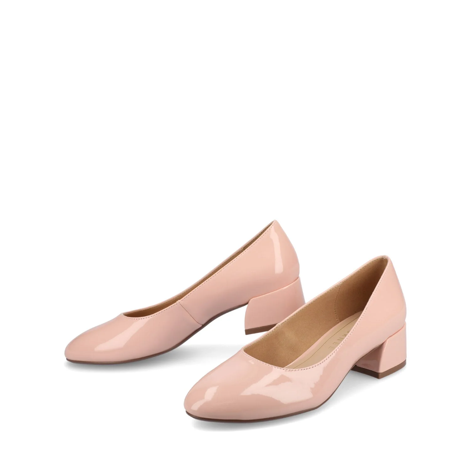 SAAR II PATENT PUMP HEELS IN WIDE - Pink Patent - Image 2