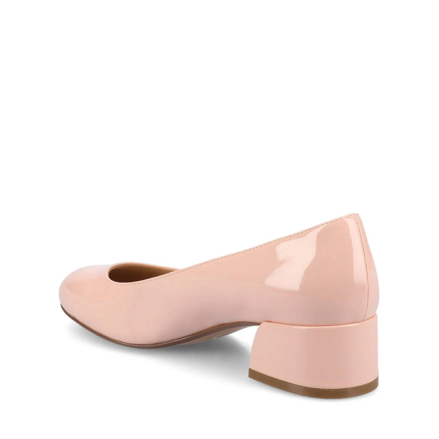 SAAR II PATENT PUMP HEELS IN WIDE - Pink Patent - Image 4
