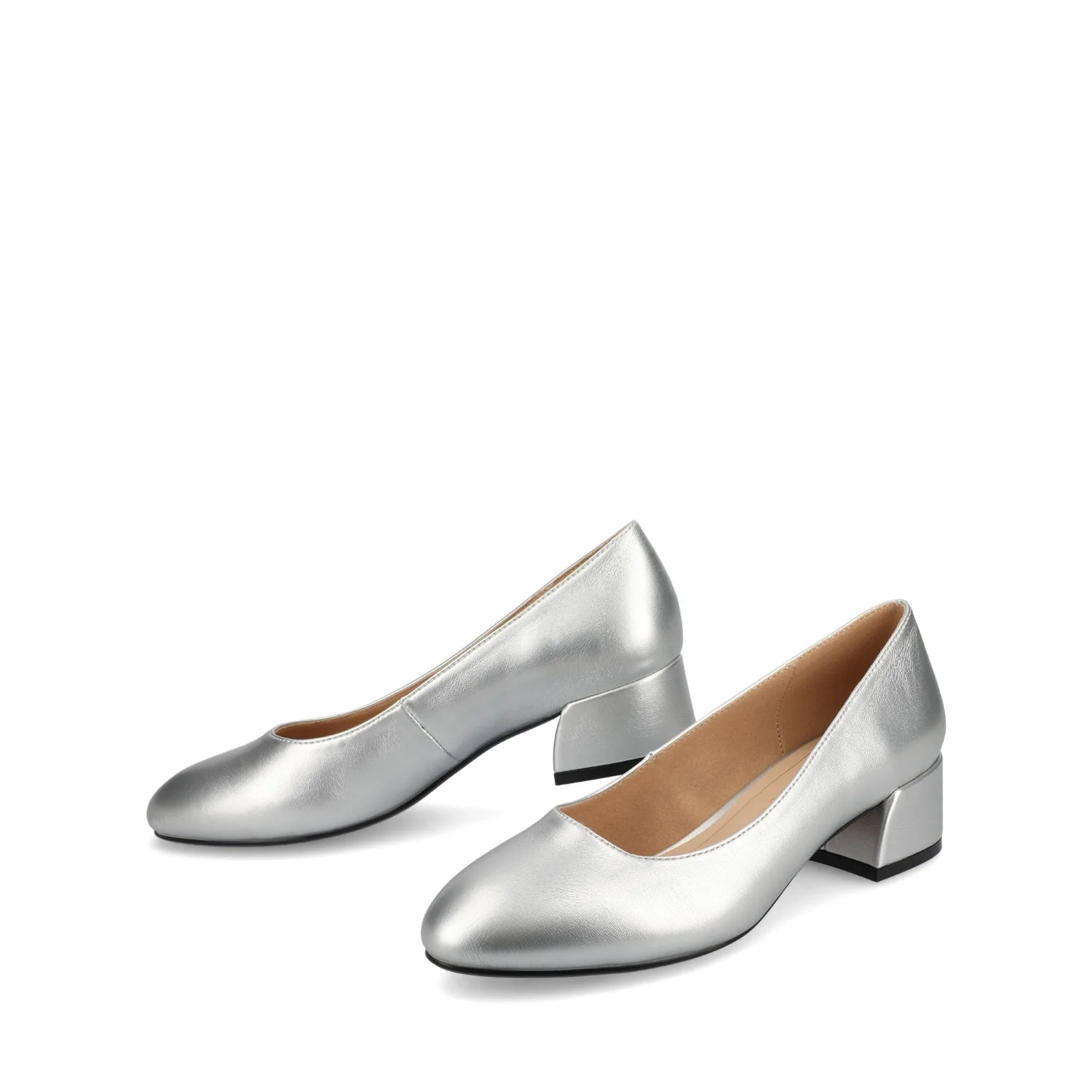 SAAR II PATENT PUMP HEELS IN WIDE - Silver PU - Image 2