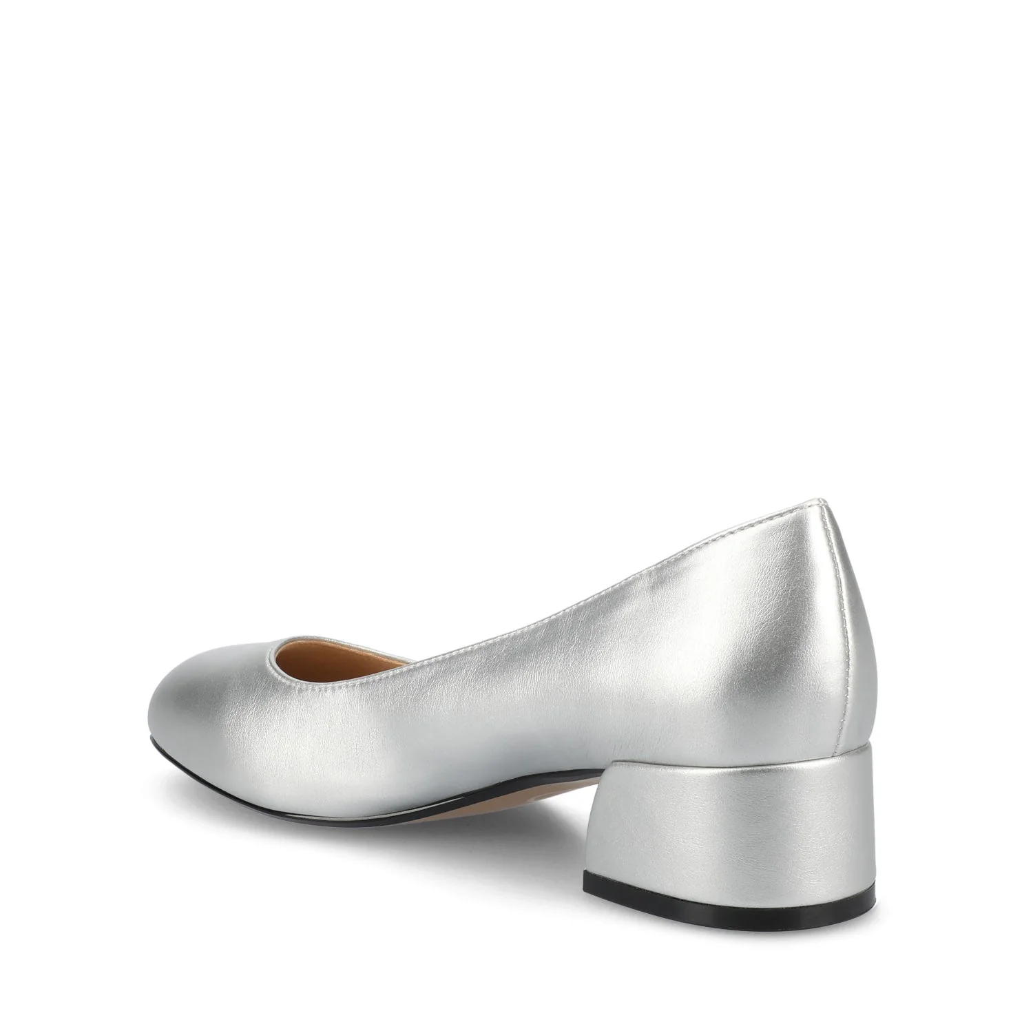 SAAR II PATENT PUMP HEELS IN WIDE - Silver PU - Image 4