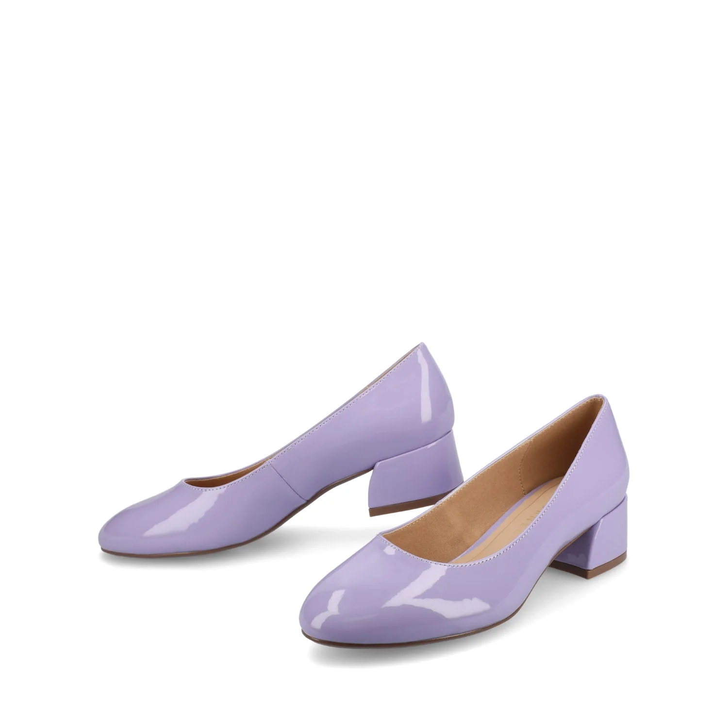 SAAR II LOW PUMP HEELS IN PATENT - Lilac Patent - Image 2