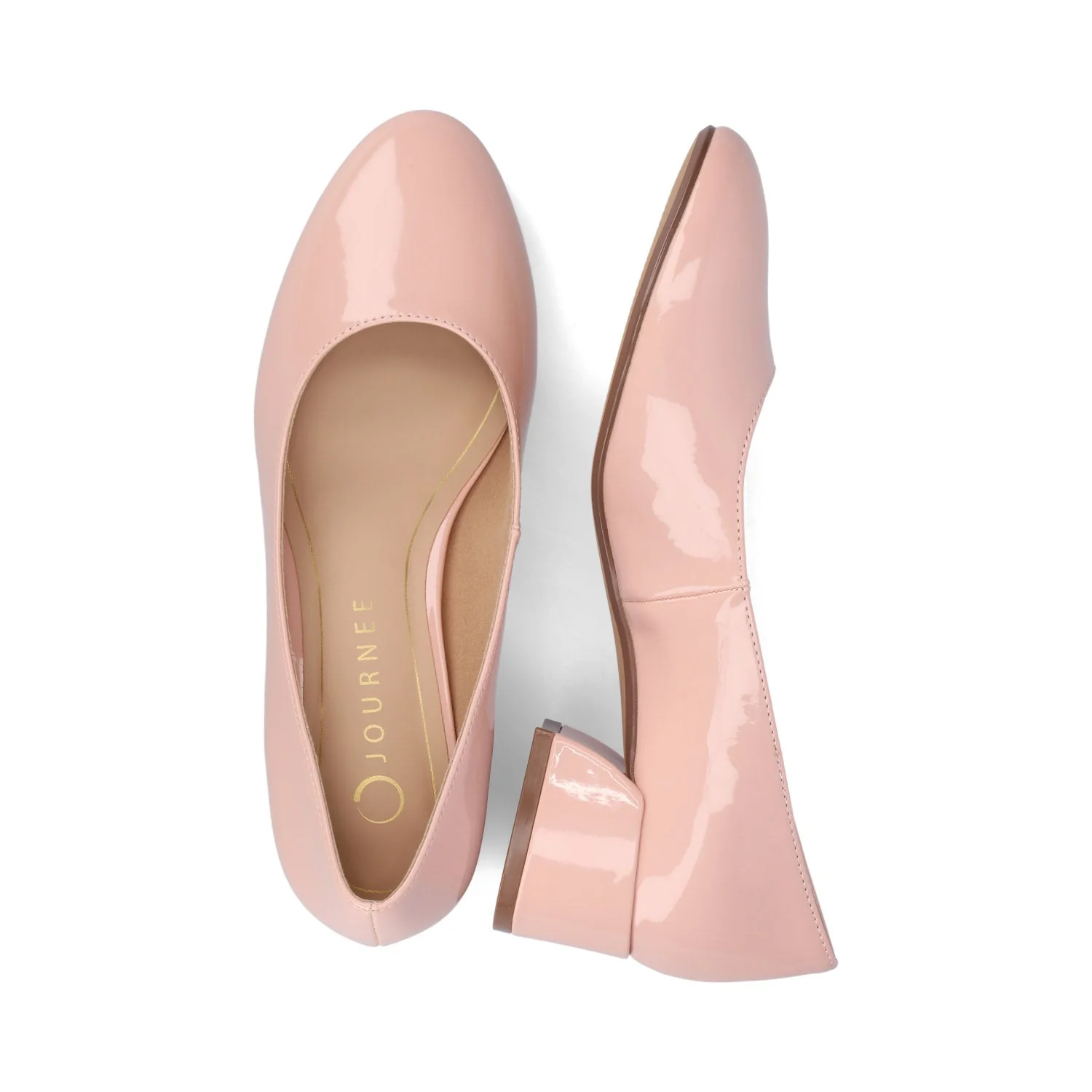 SAAR II LOW PUMP HEELS IN PATENT - Pink Patent - Image 3