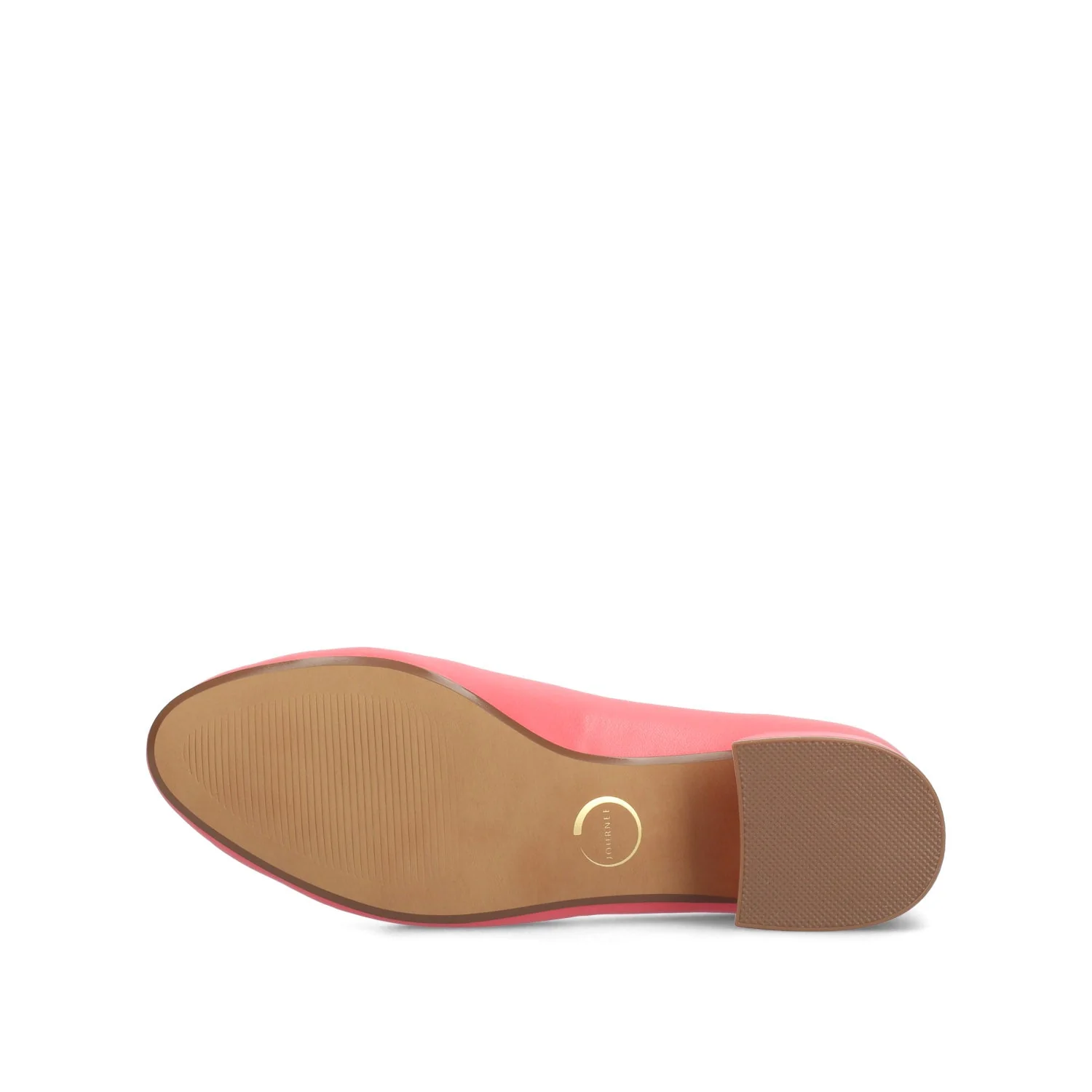 SAAR II VEGAN LEATHER PUMP HEELS IN WIDE - Coral PU - Image 5