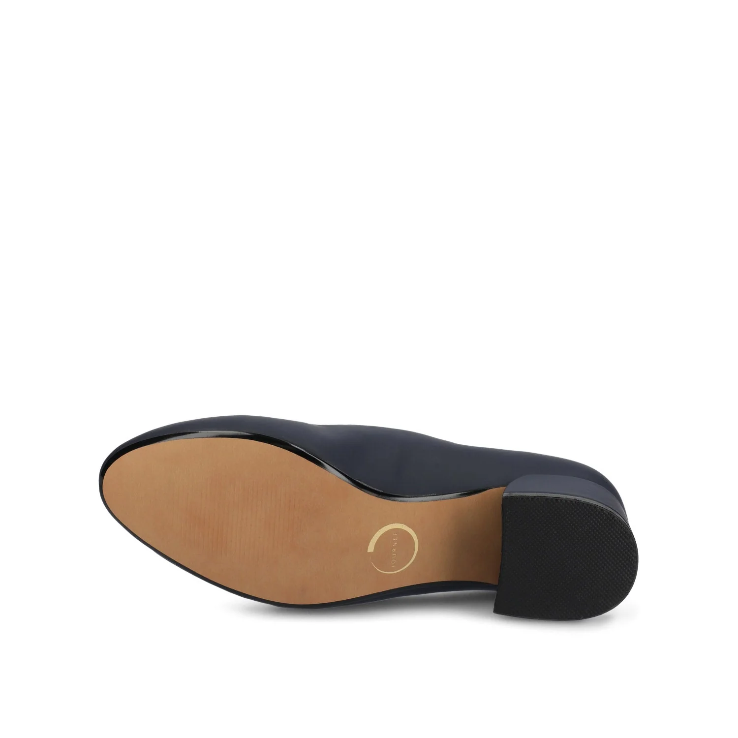SAAR II VEGAN LEATHER PUMP HEELS IN WIDE - Navy PU - Image 5