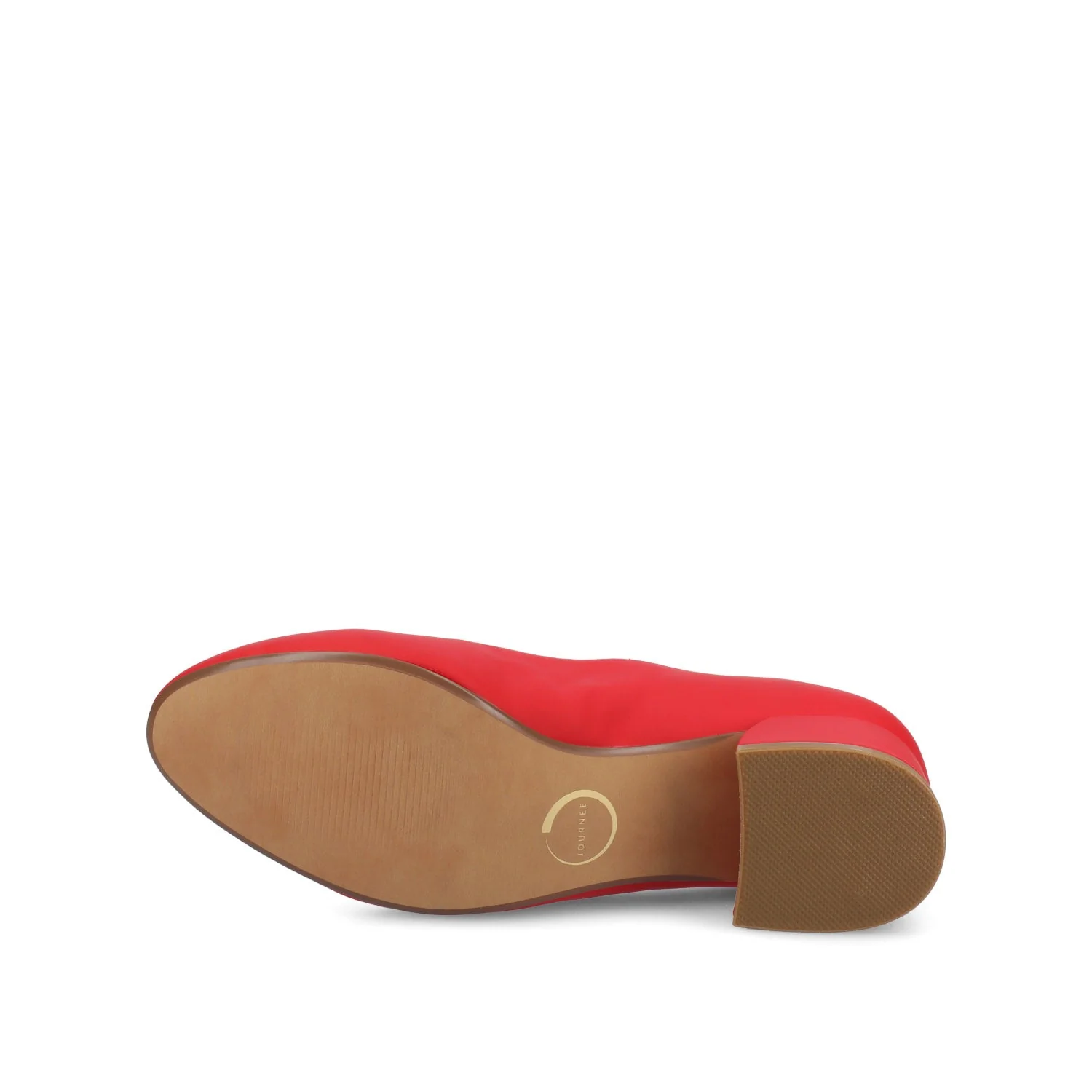 SAAR II VEGAN LEATHER PUMP HEELS IN WIDE - Red PU - Image 5