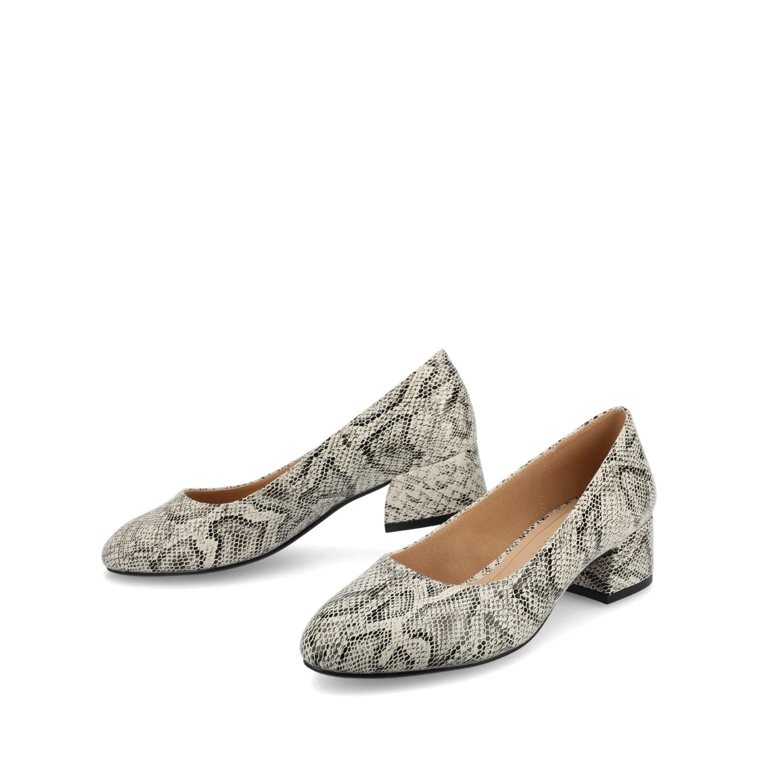 SAAR II VEGAN LEATHER PUMP HEELS IN WIDE - Snake - Image 2