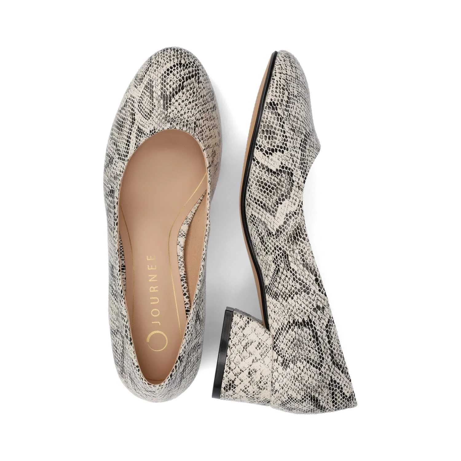 SAAR II VEGAN LEATHER PUMP HEELS IN WIDE - Snake - Image 4
