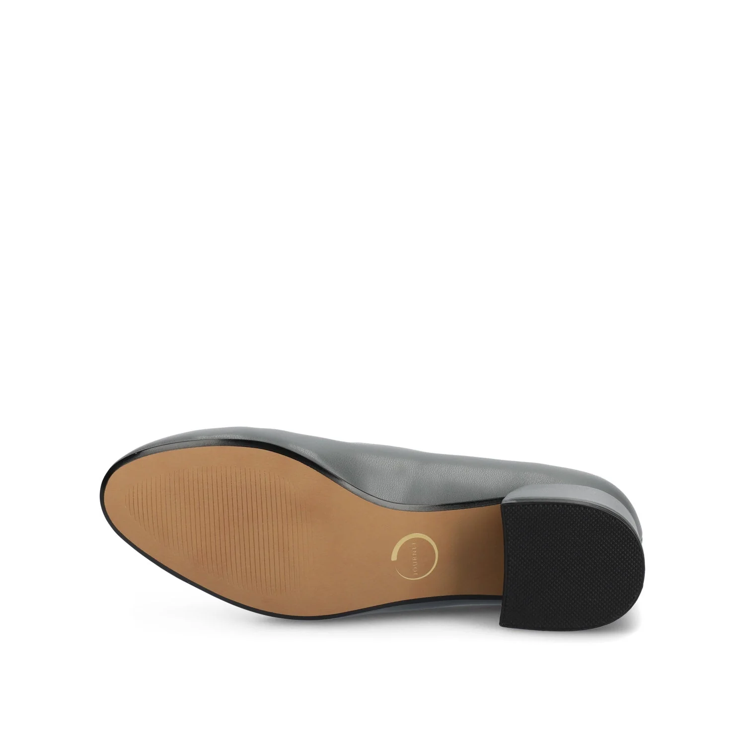 SAAR II BLOCK HEEL PUMPS IN VEGAN LEATHER - Slate PU - Image 5