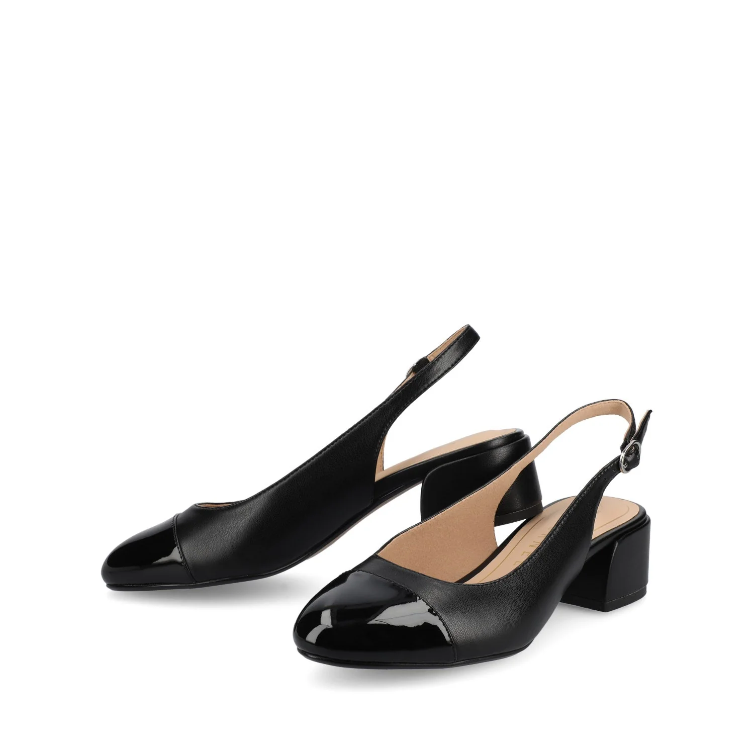 SAMMIE BLOCK HEELS IN WIDE - Black PU - Image 2