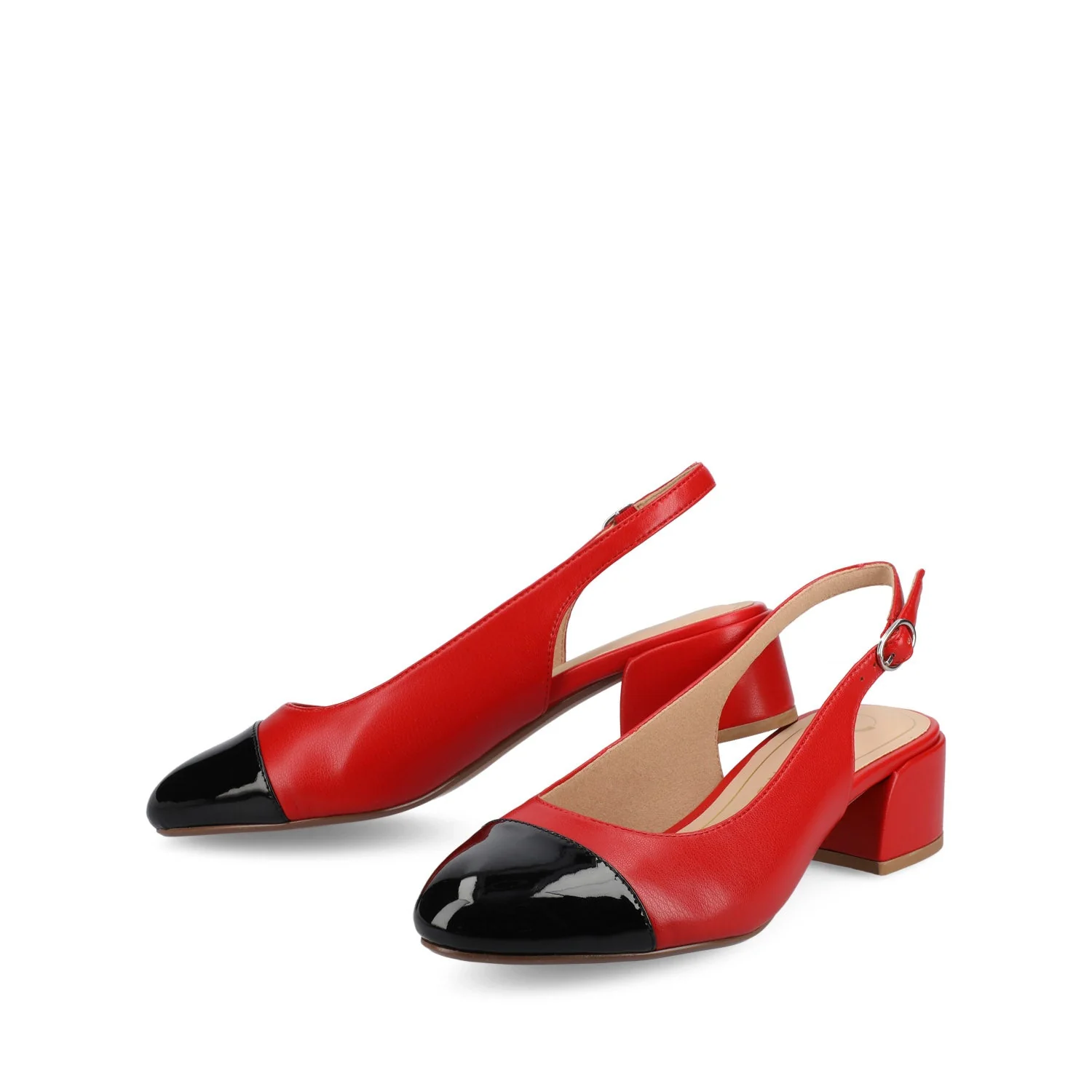 SAMMIE BLOCK HEELS IN WIDE - Red PU - Image 2