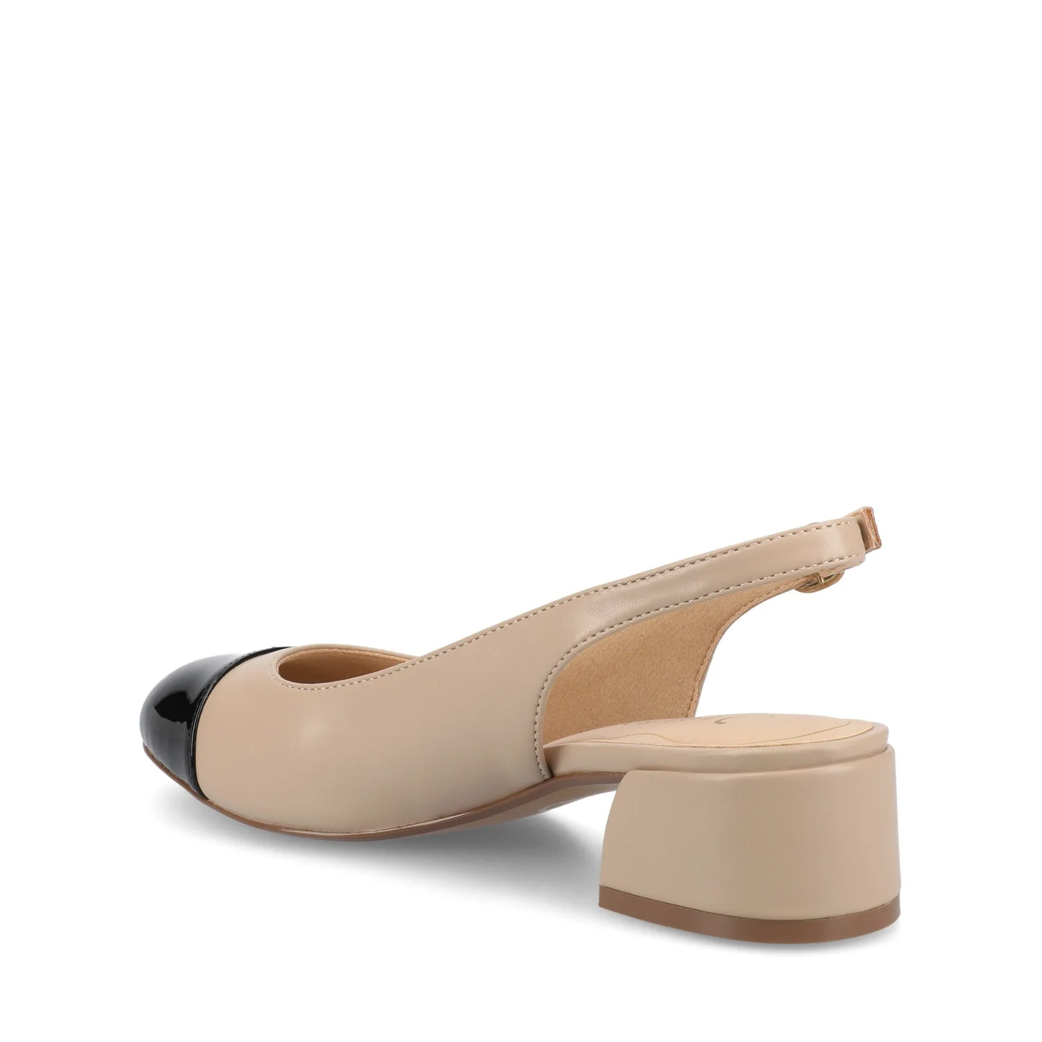 SAMMIE BLOCK HEELS IN WIDE - Taupe PU - Image 4