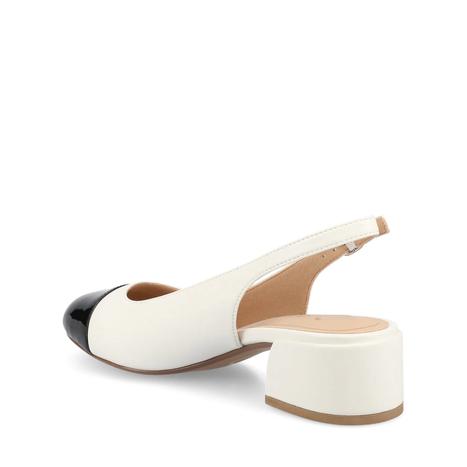 SAMMIE BLOCK HEELS IN WIDE - White PU - Image 4