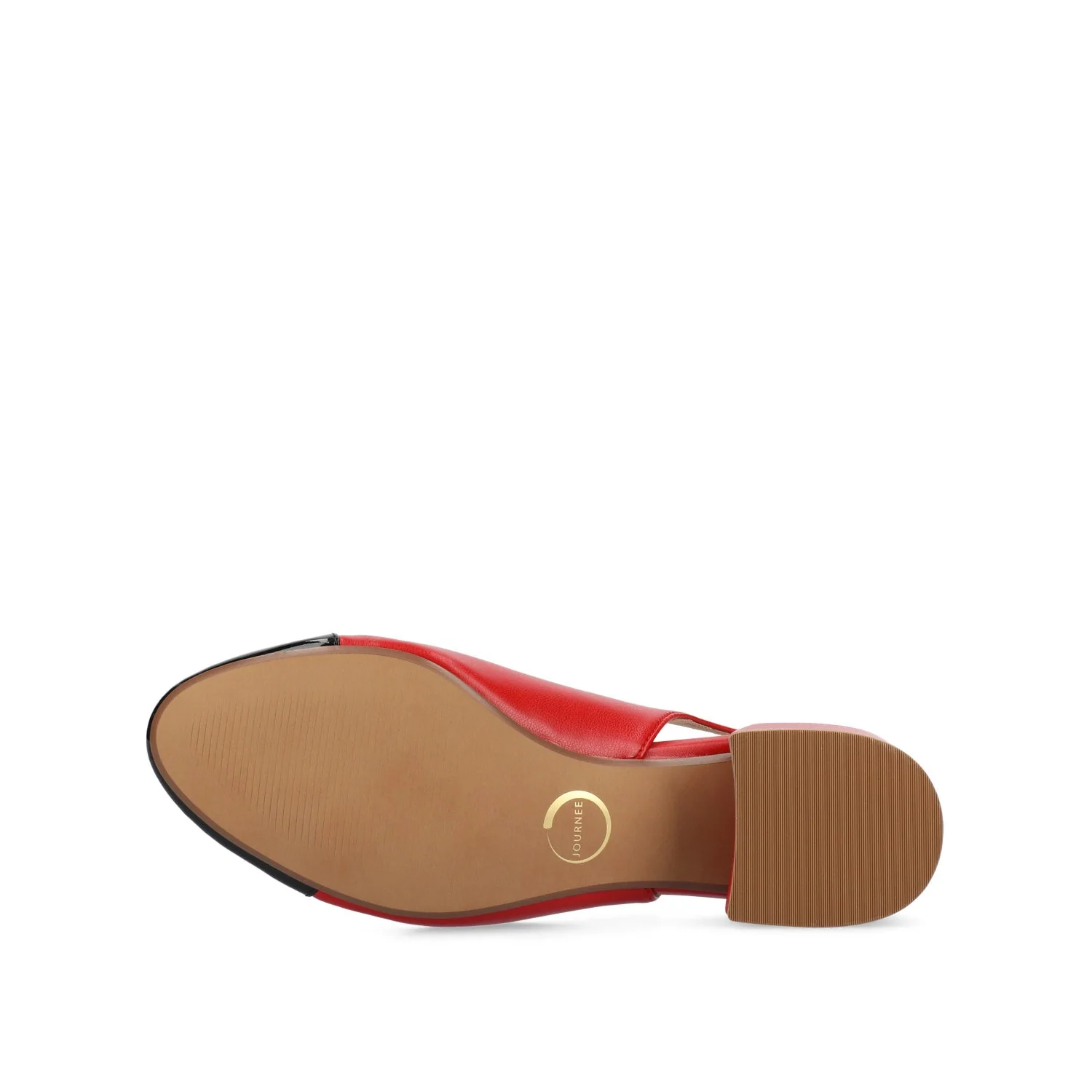 SAMMIE BLOCK HEELS IN VEGAN LEATHER - Red PU - Image 5