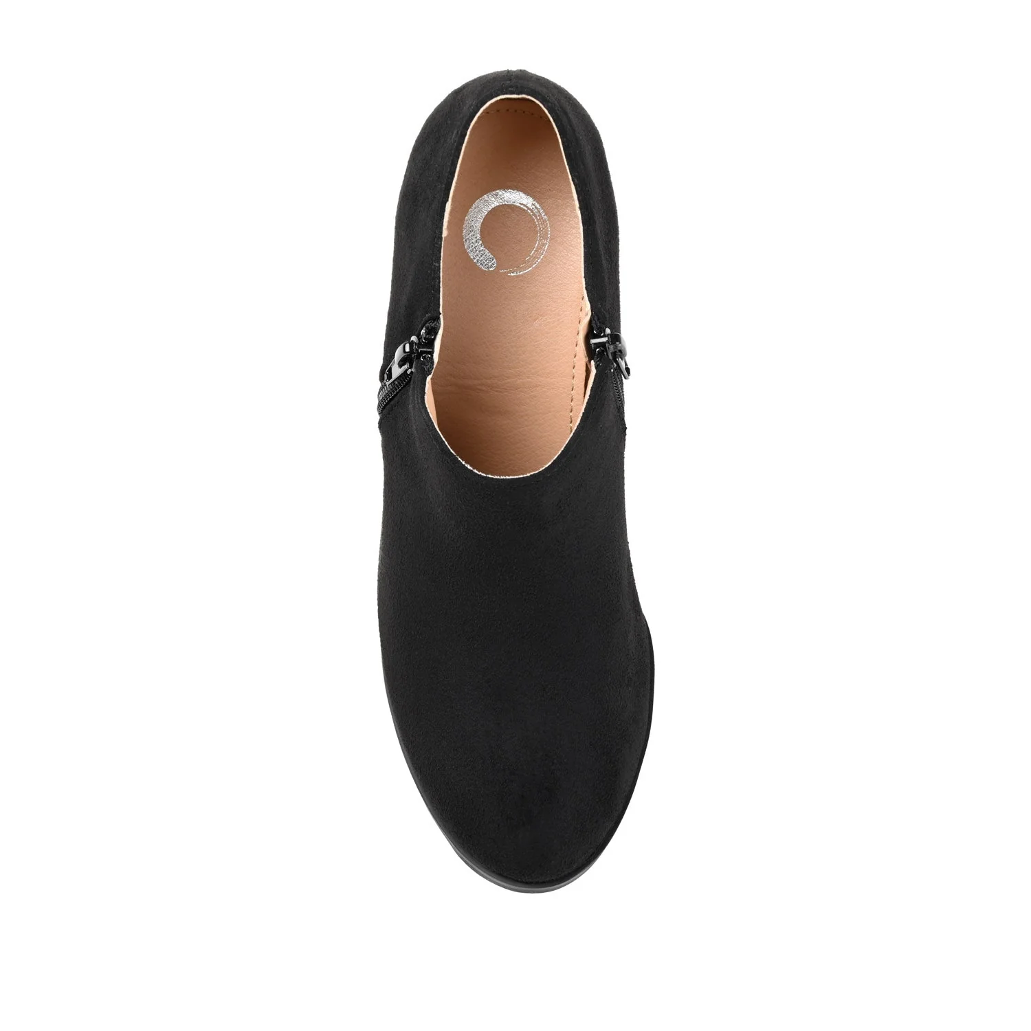 SANZI ZIP-UP BOOTIES IN WIDE - Black - Image 6