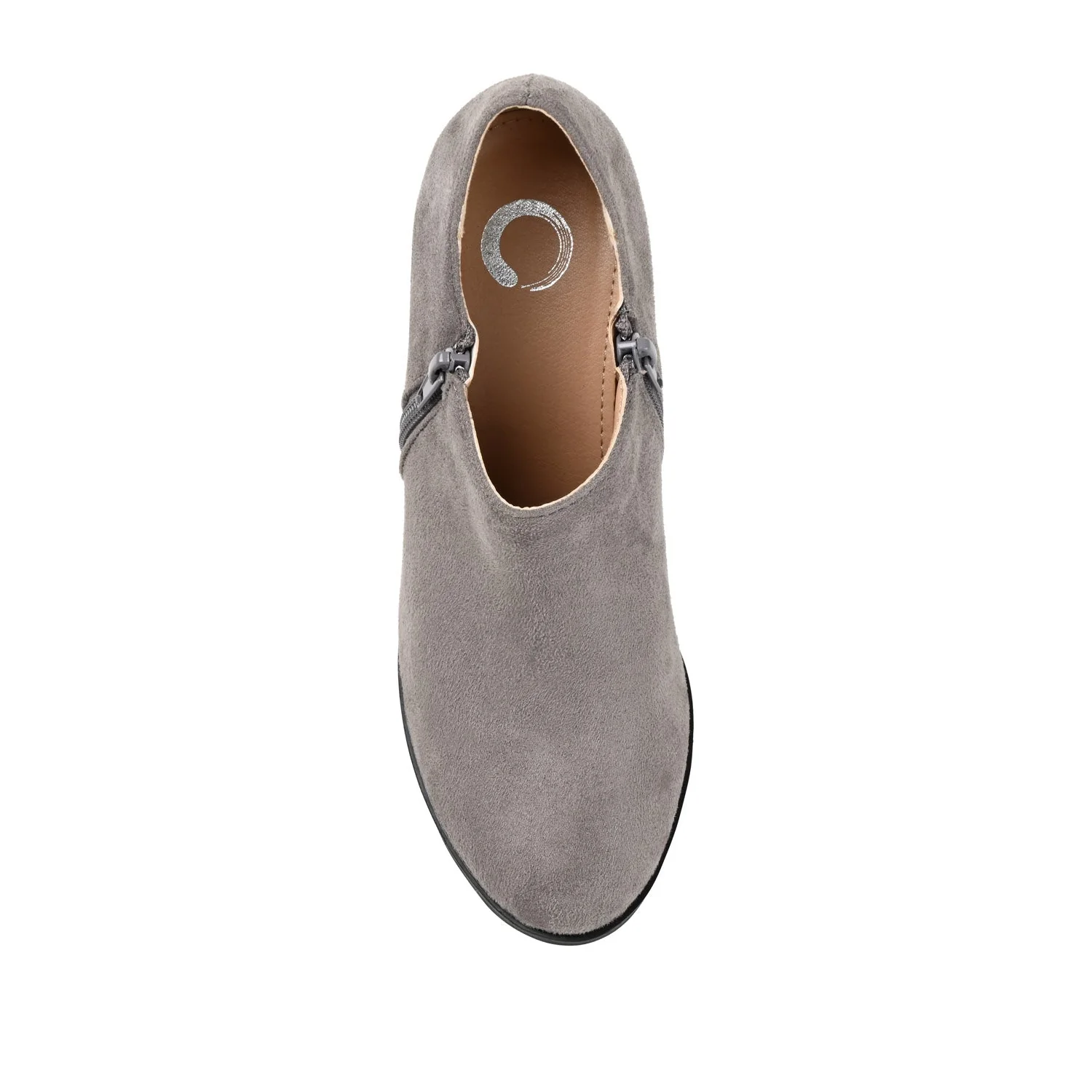 SANZI ZIP-UP BOOTIES IN WIDE - Grey - Image 6