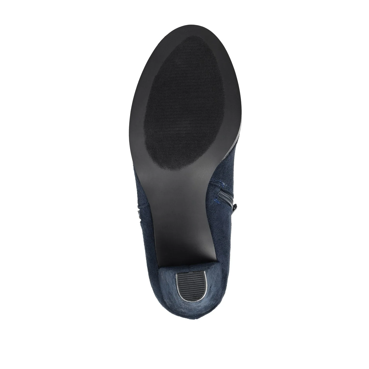 SANZI ZIP-UP BOOTIES IN WIDE - Navy Nubuck - Image 8