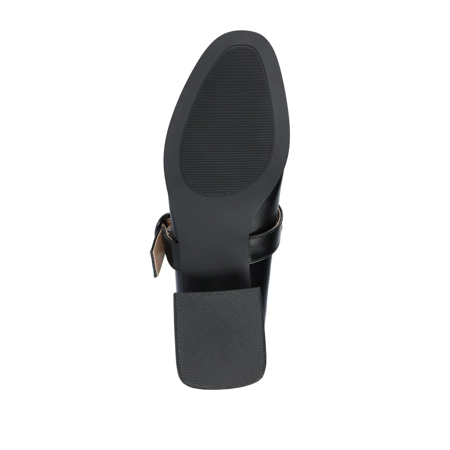 SAVVI MARY JANE PUMP HEELS IN VEGAN LEATHER - Black - Image 8