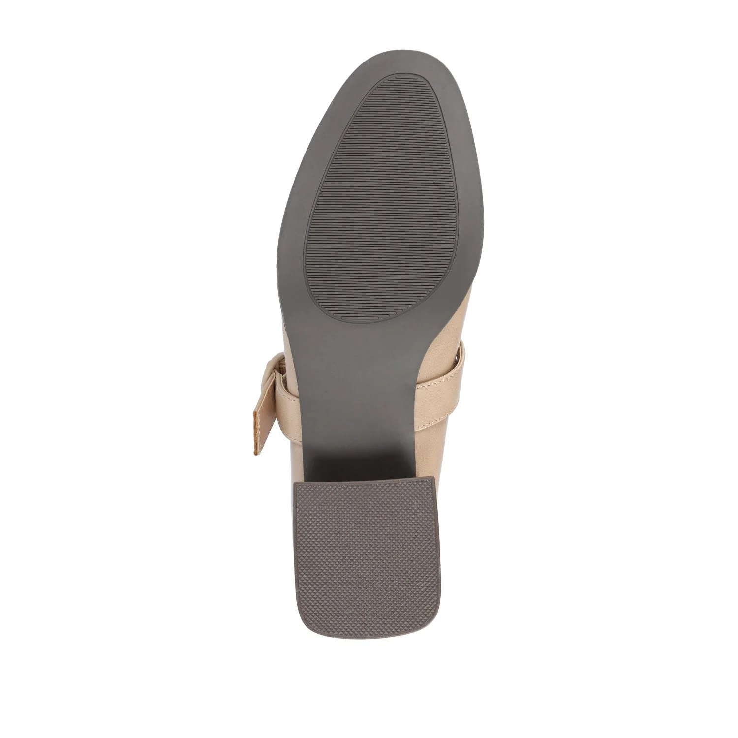 SAVVI MARY JANE PUMP HEELS IN VEGAN LEATHER - Sand - Image 8