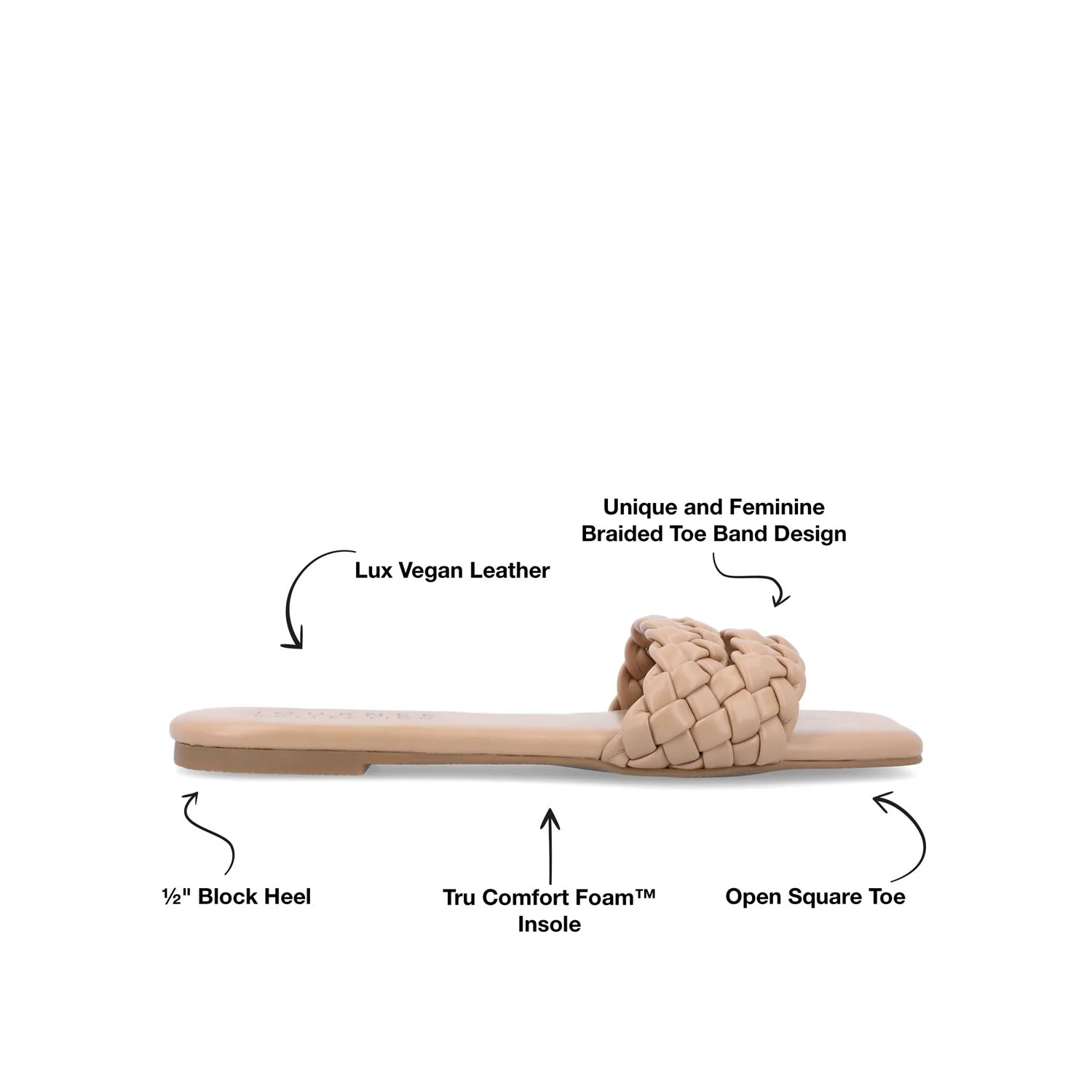 SAWYERR SLIDE SANDALS IN STATEMENT - Beige - Image 7