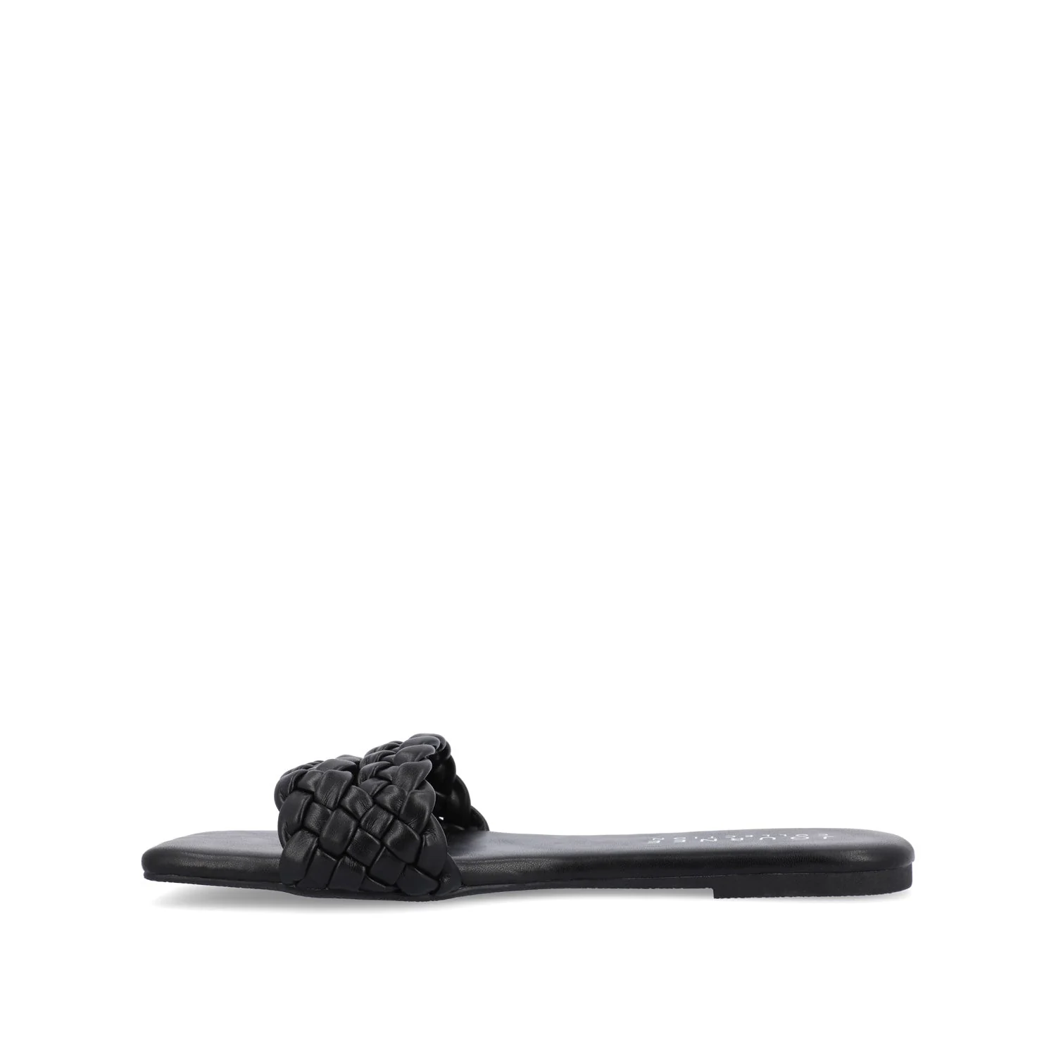 SAWYERR SLIDE SANDALS IN VEGAN LEATHER - Black - Image 3