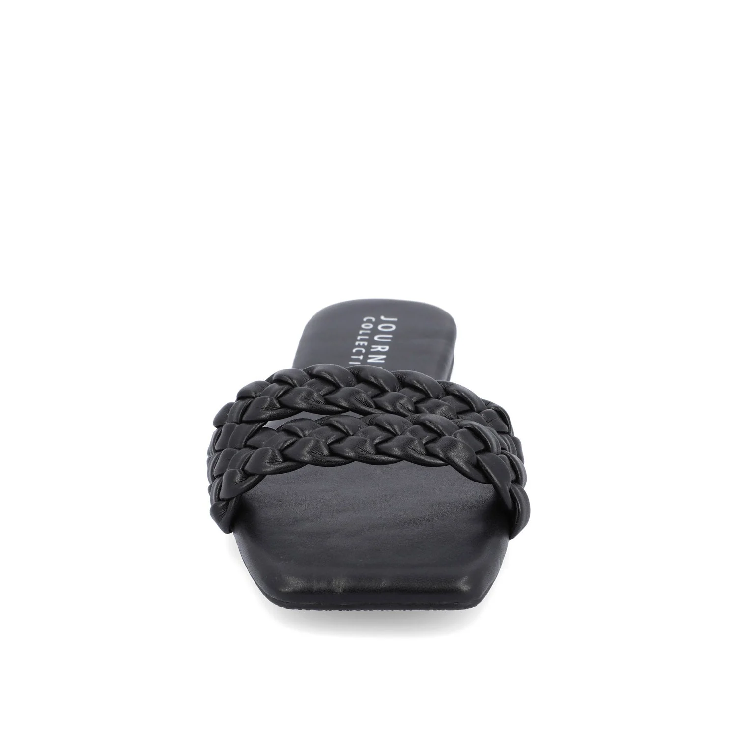 SAWYERR SLIDE SANDALS IN VEGAN LEATHER - Black - Image 5