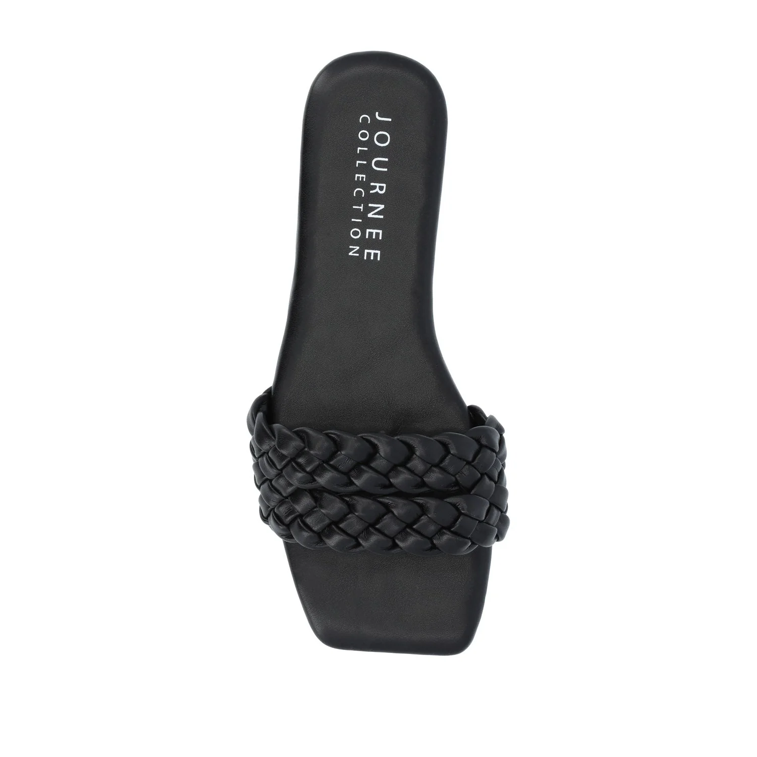 SAWYERR SLIDE SANDALS IN VEGAN LEATHER - Black - Image 6